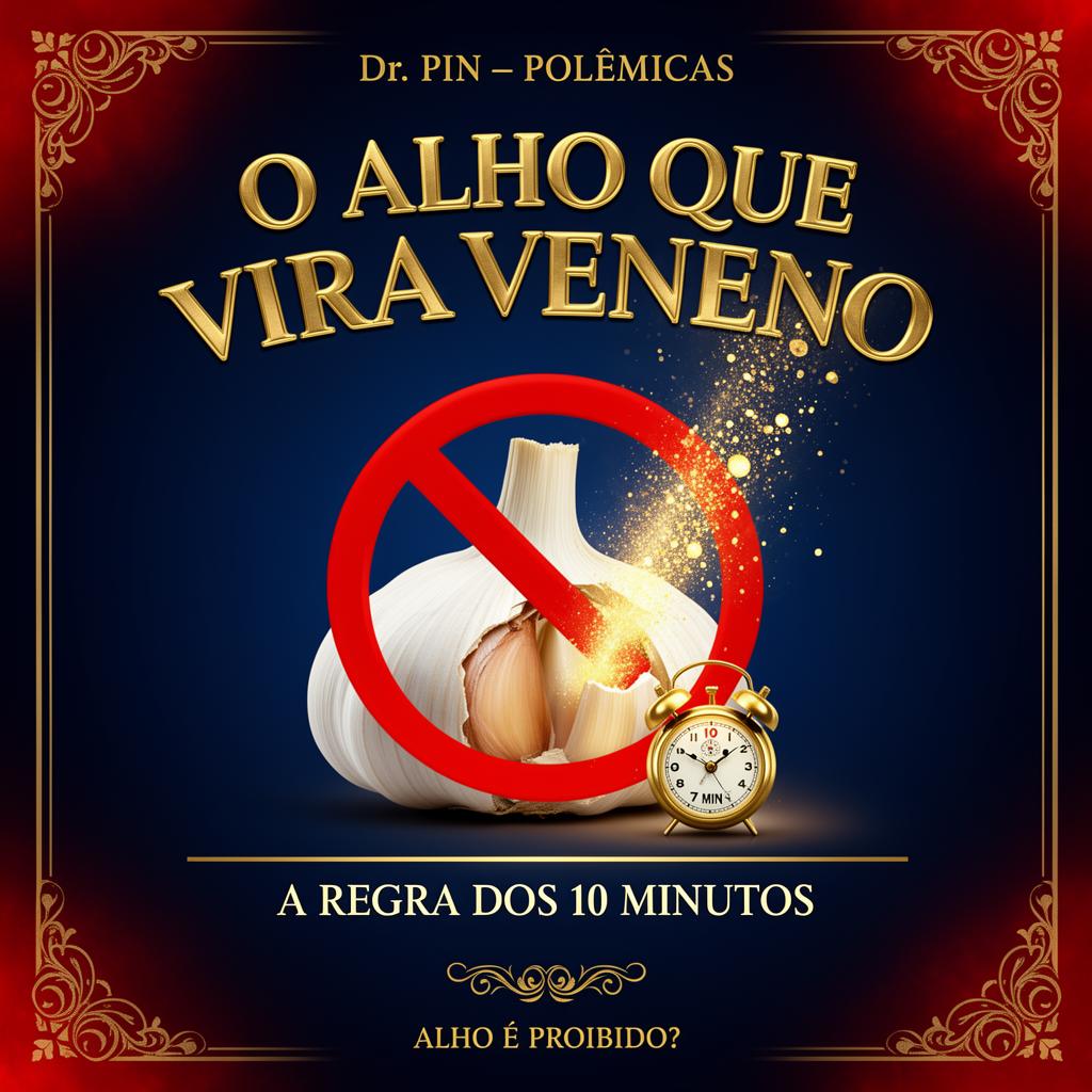Capa: O ALHO QUE VIRA VENENO — A Regra dos 10 Minutos
