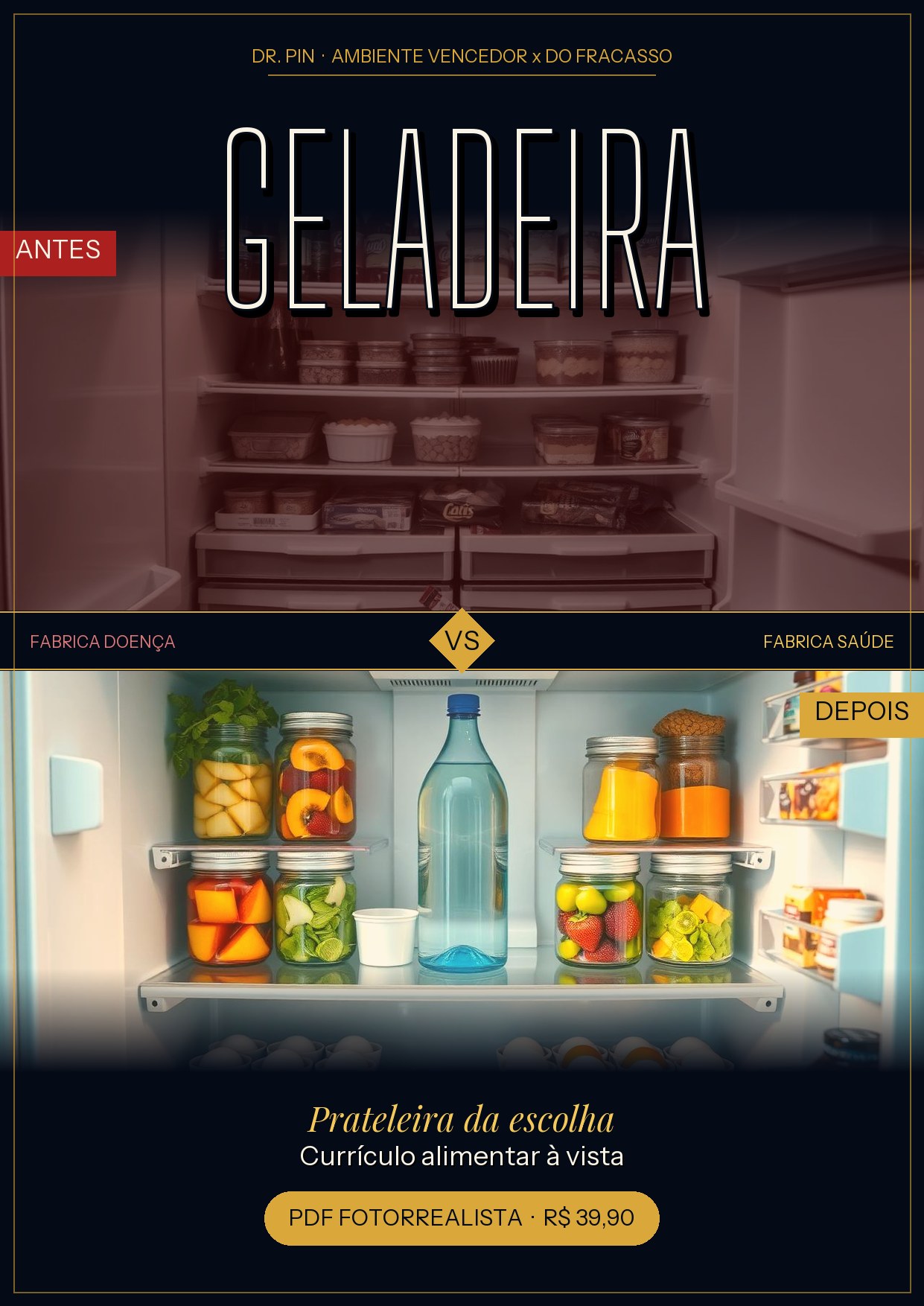 Capa — Geladeira Vencedora x Geladeira do Fracasso