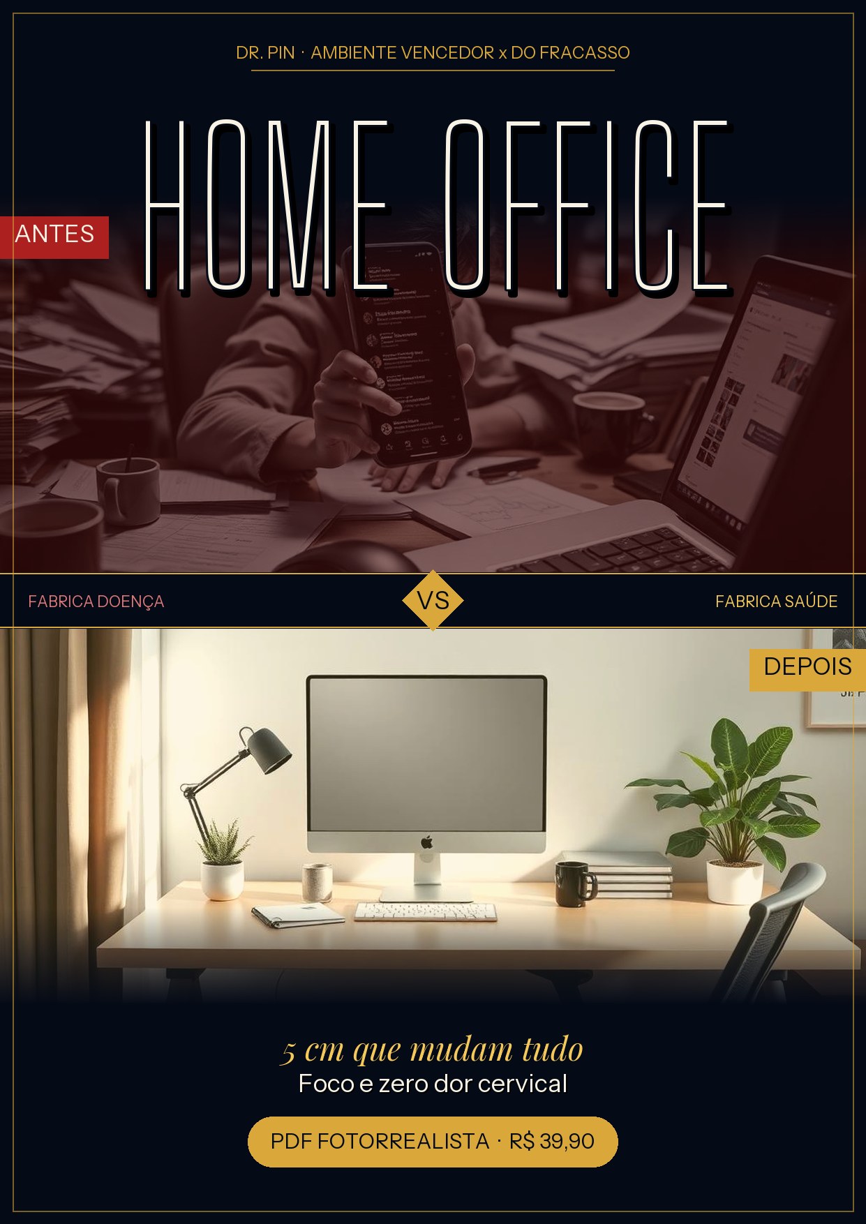 Capa — Home Office Vencedor x Home Office do Fracasso