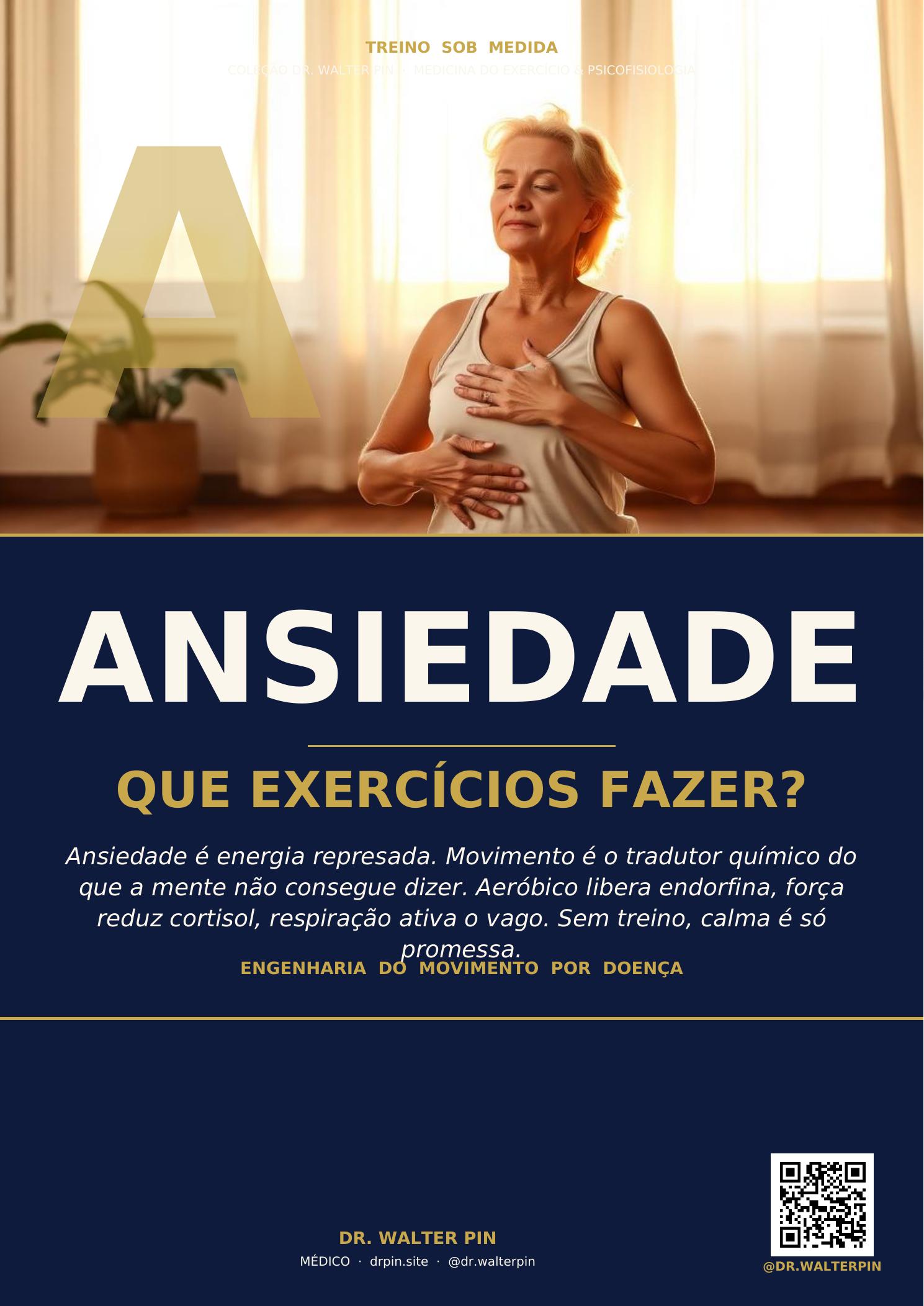 Capa: Ansiedade, Que Exercícios Fazer? — Treino Sob Medida Vol.14
