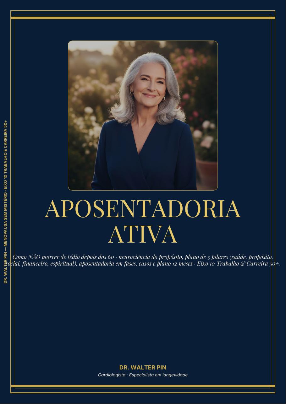 Capa: Aposentadoria Ativa — Como Aposentar Sem Encolher