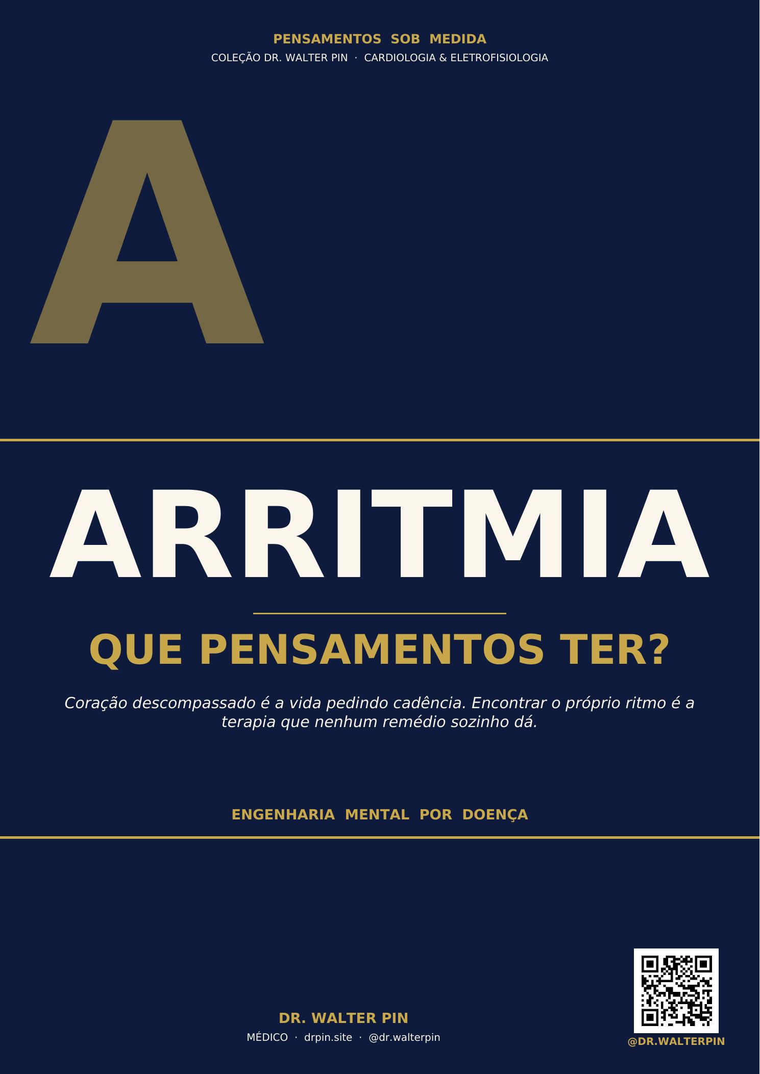 Capa: Arritmia, Que Pensamentos Ter? — Pensamentos Sob Medida Vol.56