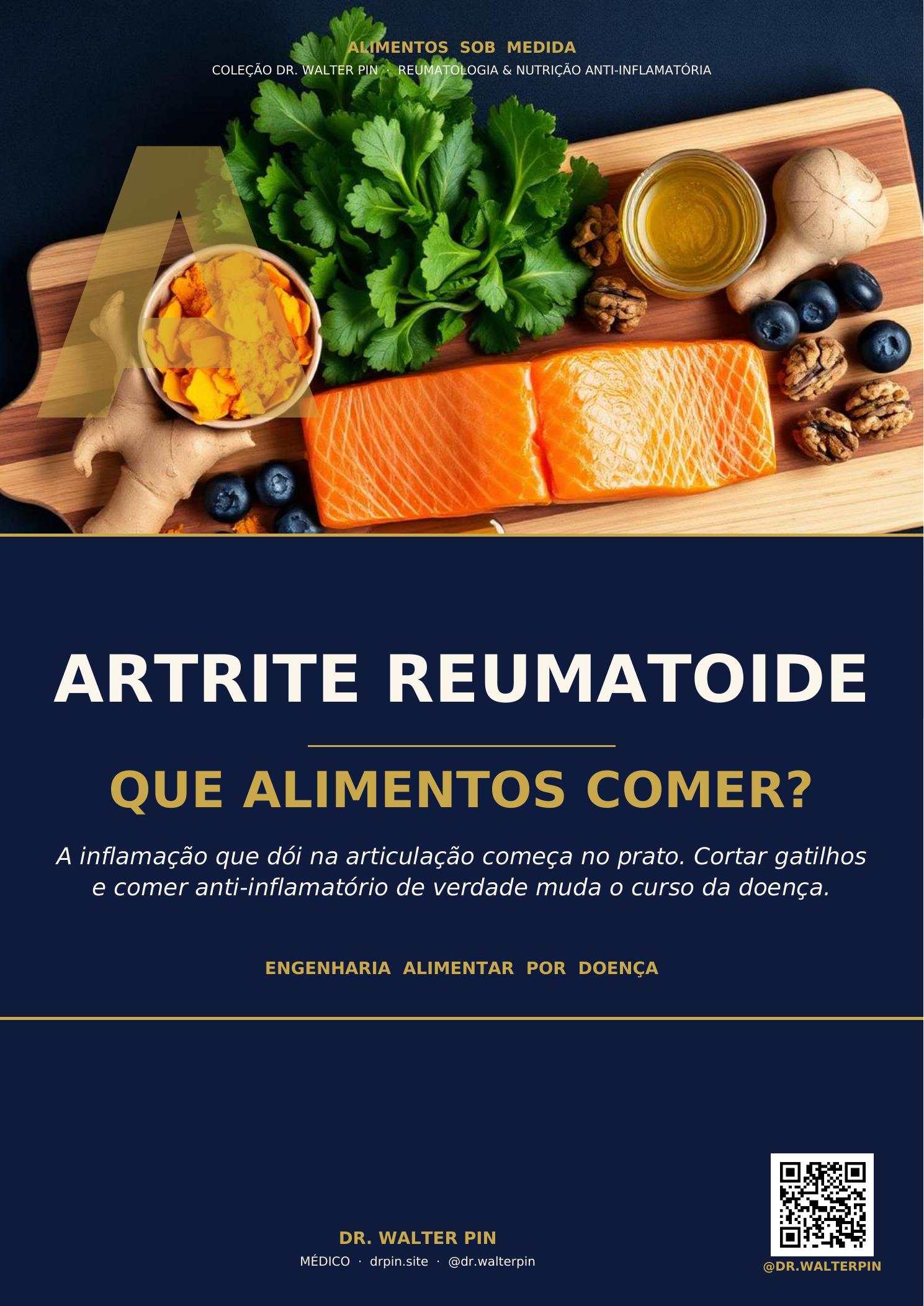 Capa — Artrite Reumatoide, Que Alimentos Comer? — Alimentos Sob Medida Vol.05