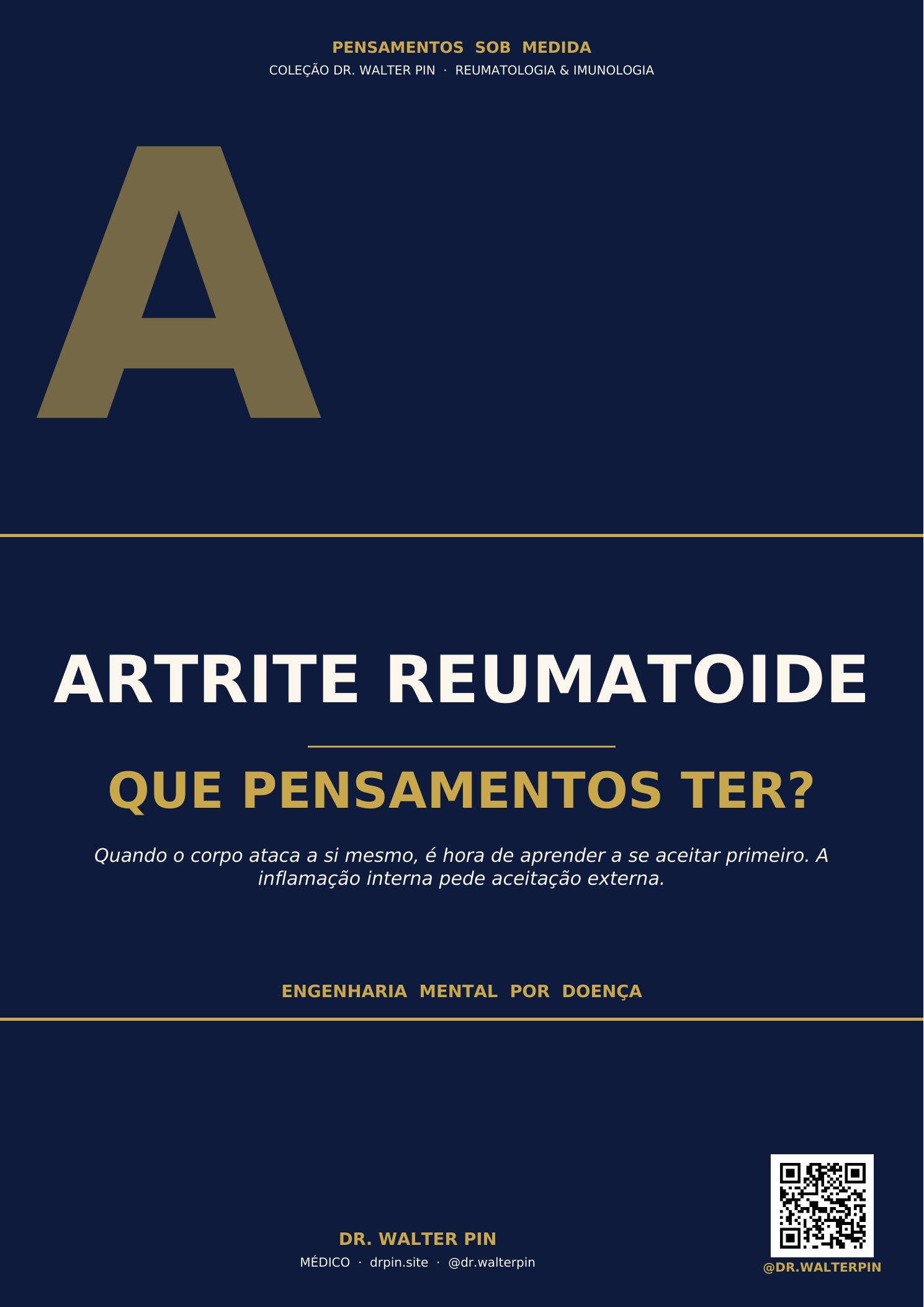 Capa: Artrite Reumatoide, Que Pensamentos Ter? — Pensamentos Sob Medida Vol.57