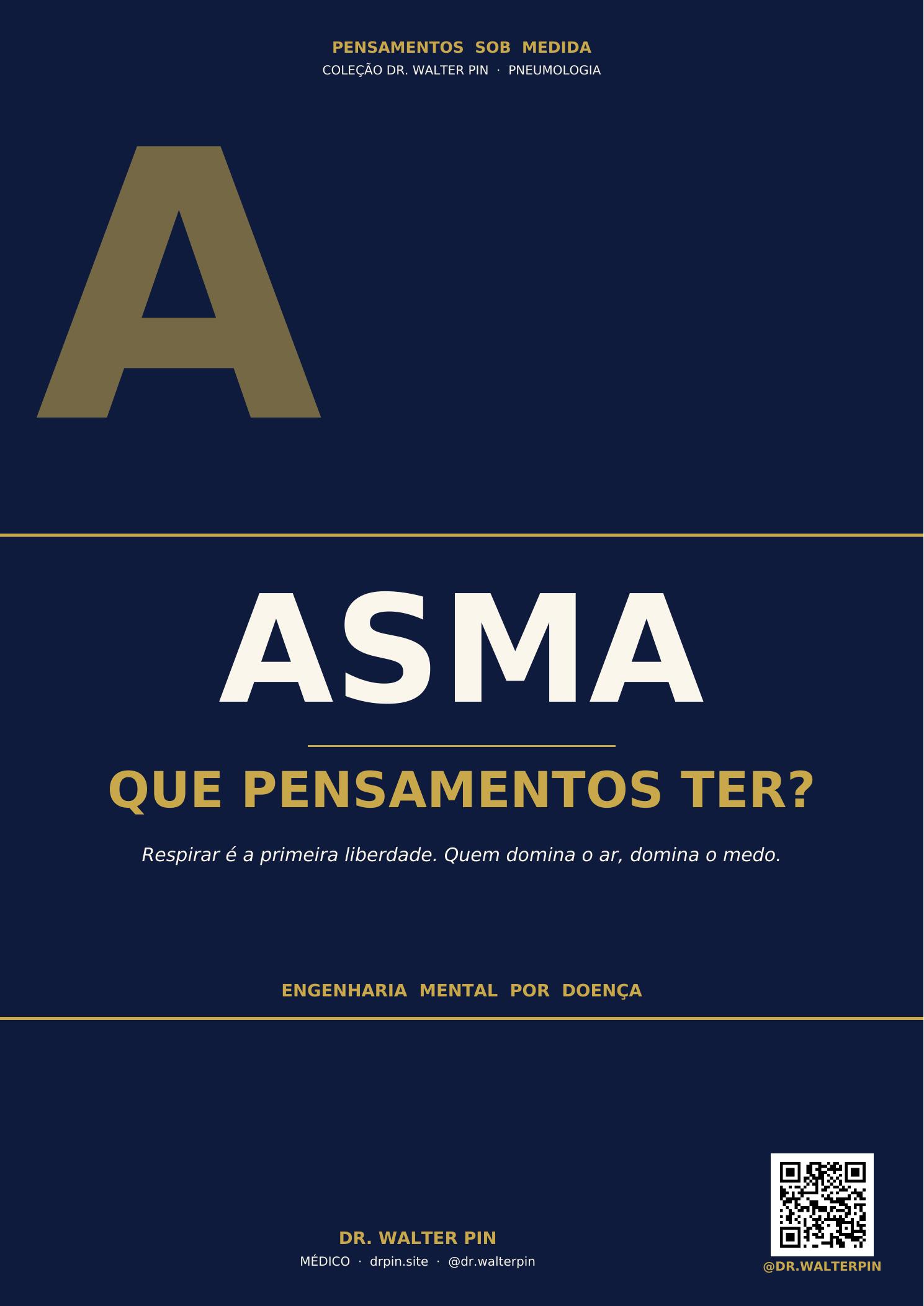 Capa: Asma, Que Pensamentos Ter? — Pensamentos Sob Medida Vol.26