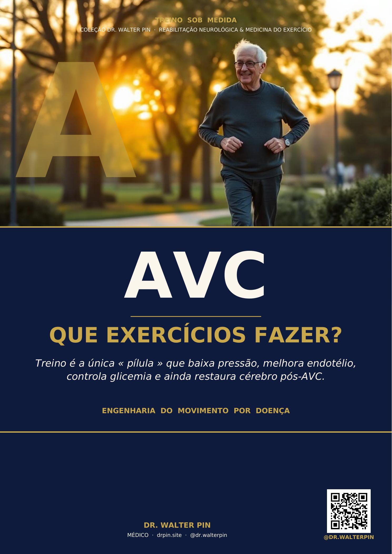 Capa: AVC, Que Exercícios Fazer? — Treino Sob Medida Vol.08