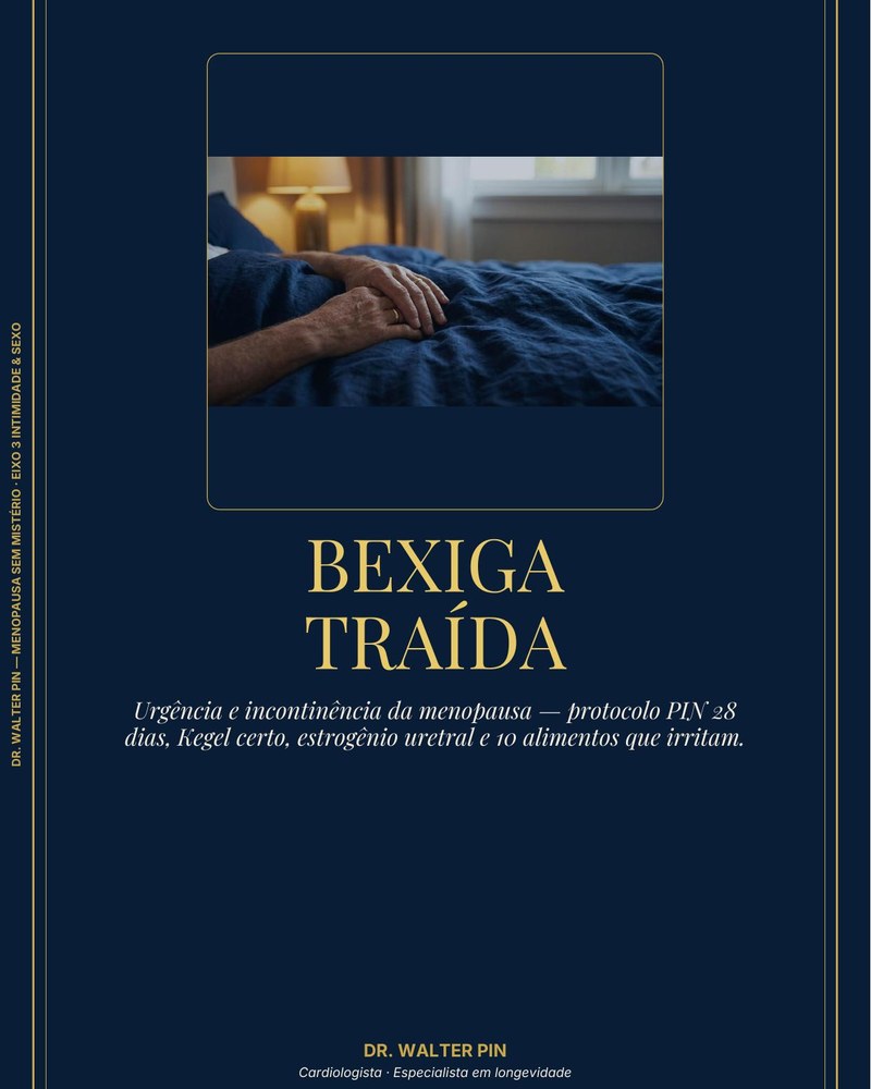 Capa: Bexiga Traída — Incontinência e Urgência da Menopausa