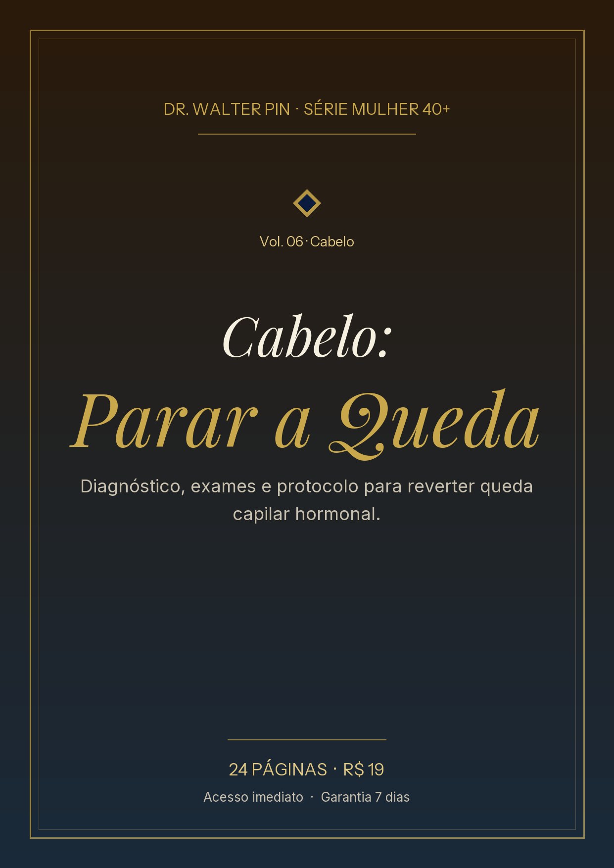 Capa: Cabelo: Parar a Queda — Mulher 40+