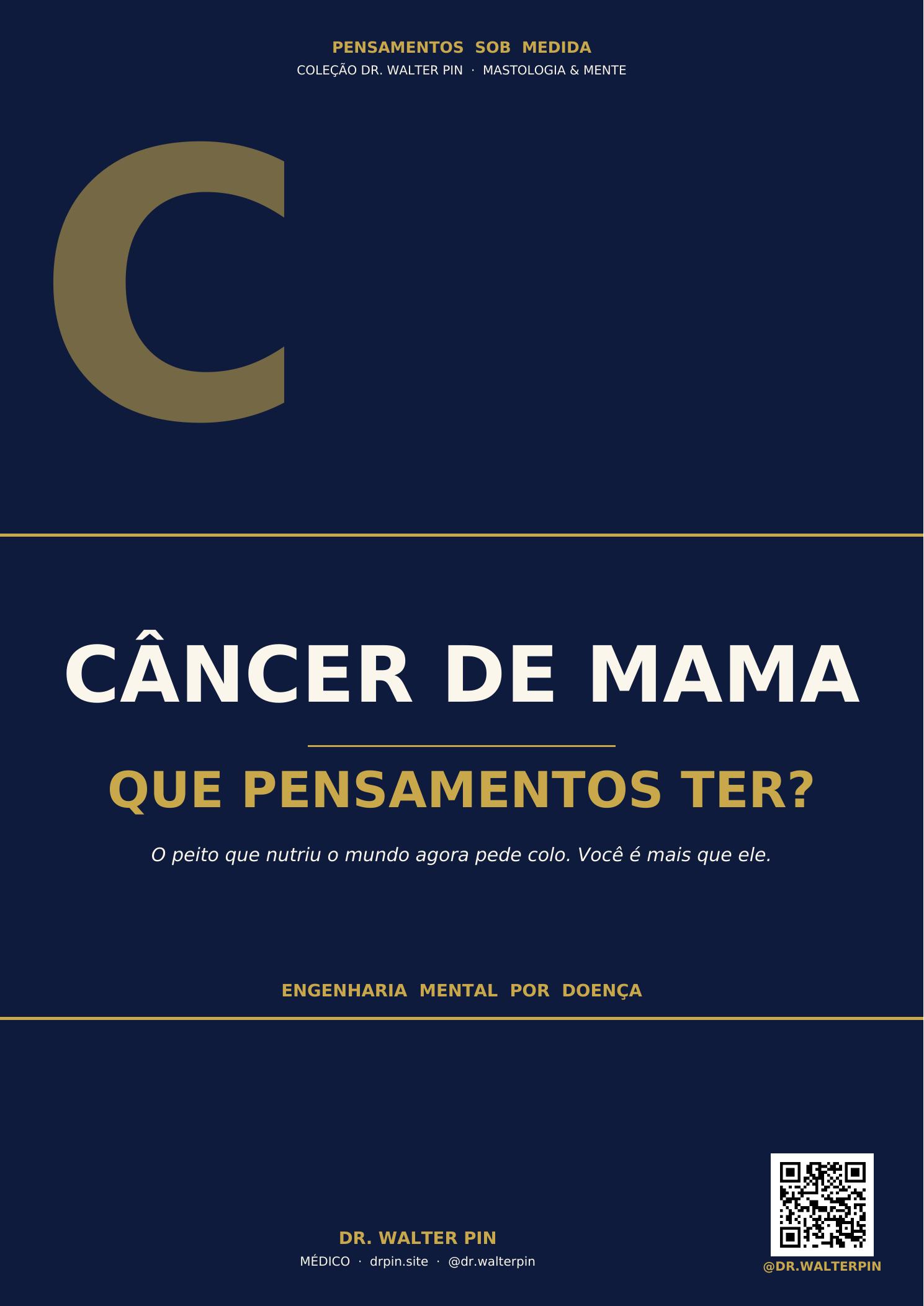 Capa: Câncer de Mama, Que Pensamentos Ter? — Pensamentos Sob Medida Vol.09