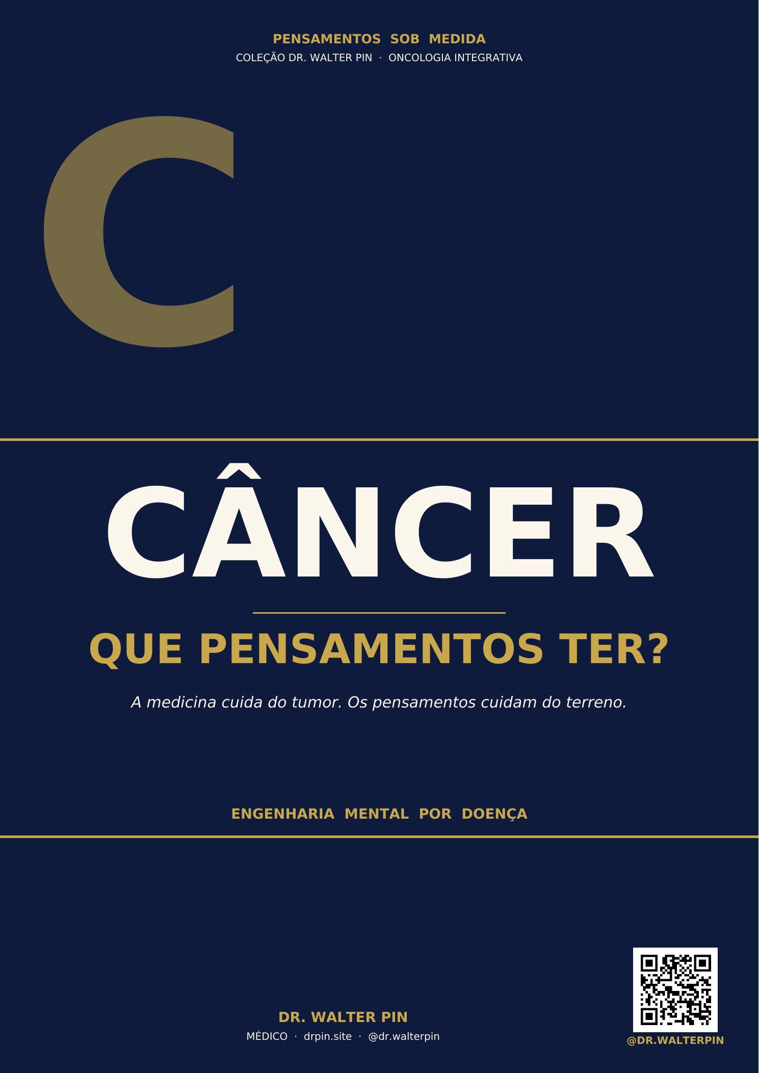 Capa: Câncer, Que Pensamentos Ter? — Pensamentos Sob Medida Vol.04