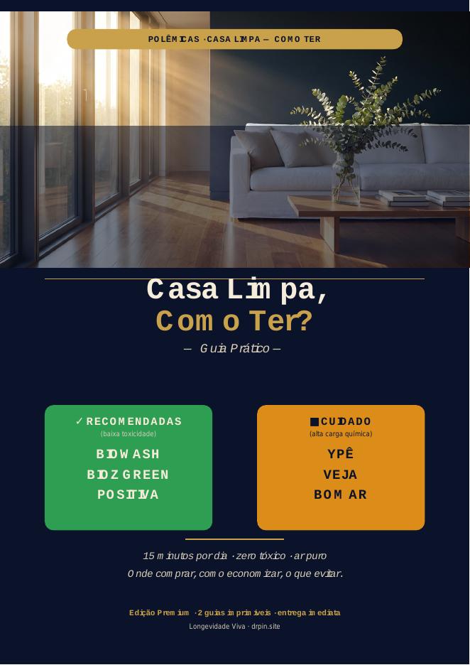 Capa: CASA LIMPA, Como Ter? — Guia Prático