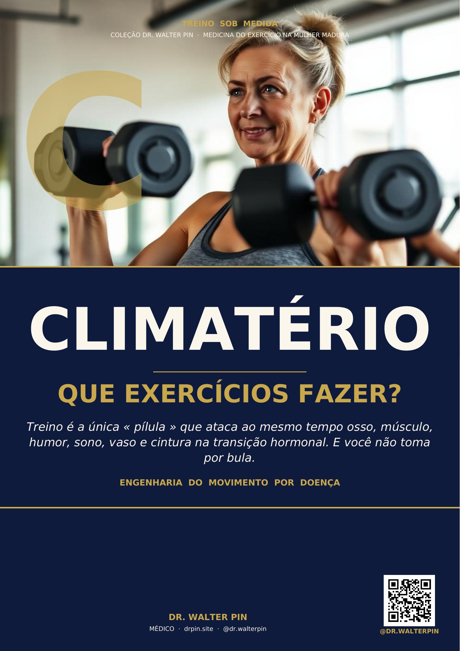 Capa: Climatério, Que Exercícios Fazer? — Treino Sob Medida Vol.11