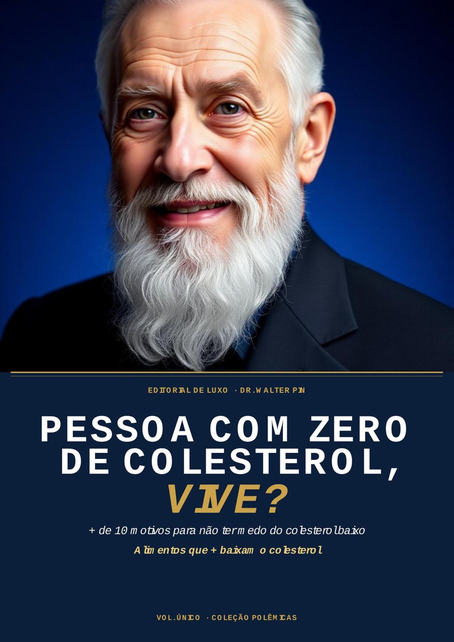Capa: PESSOA COM ZERO DE COLESTEROL, VIVE? — Editorial de Luxo