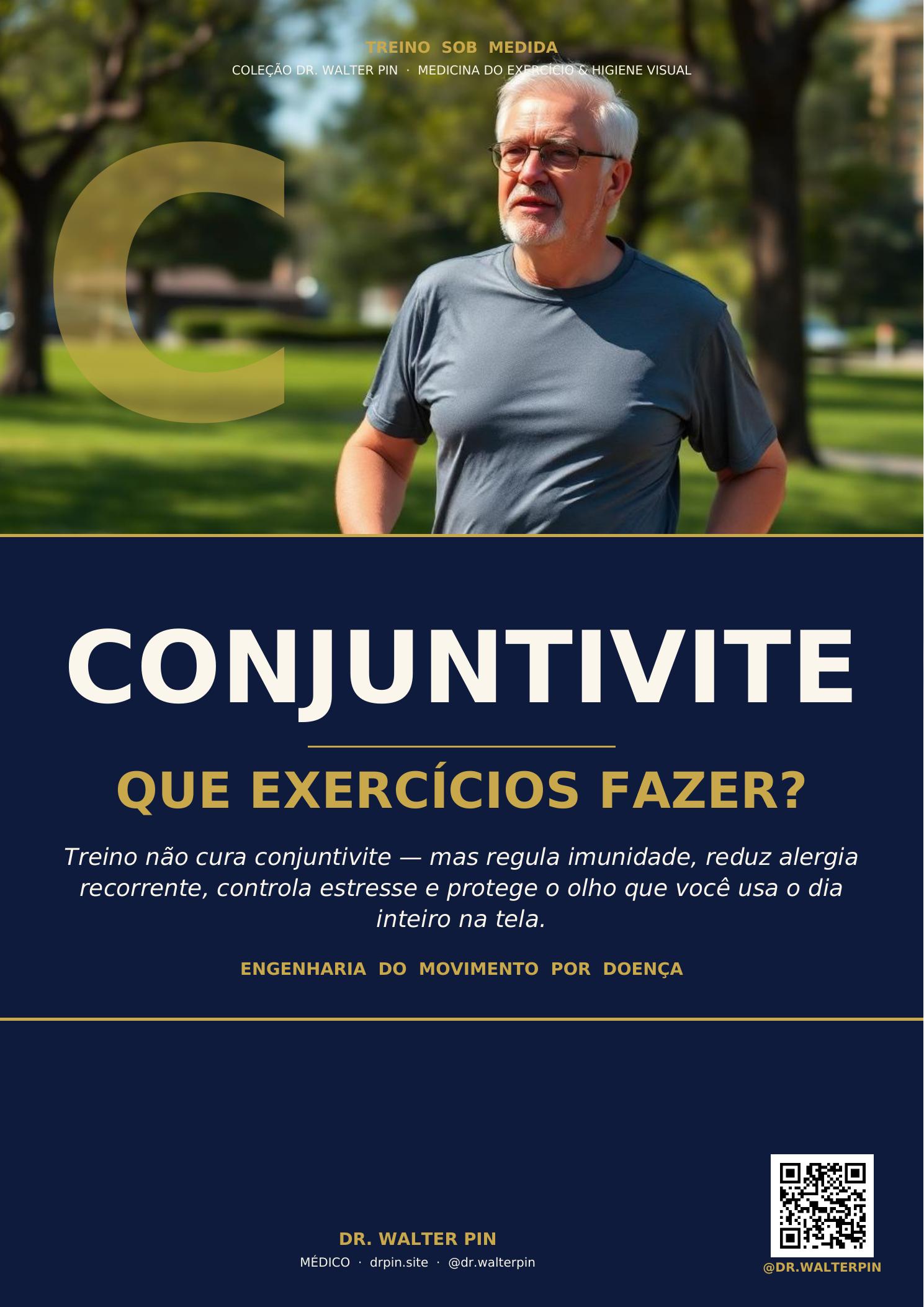 Capa: Conjuntivite, Que Exercícios Fazer? — Treino Sob Medida Vol.12