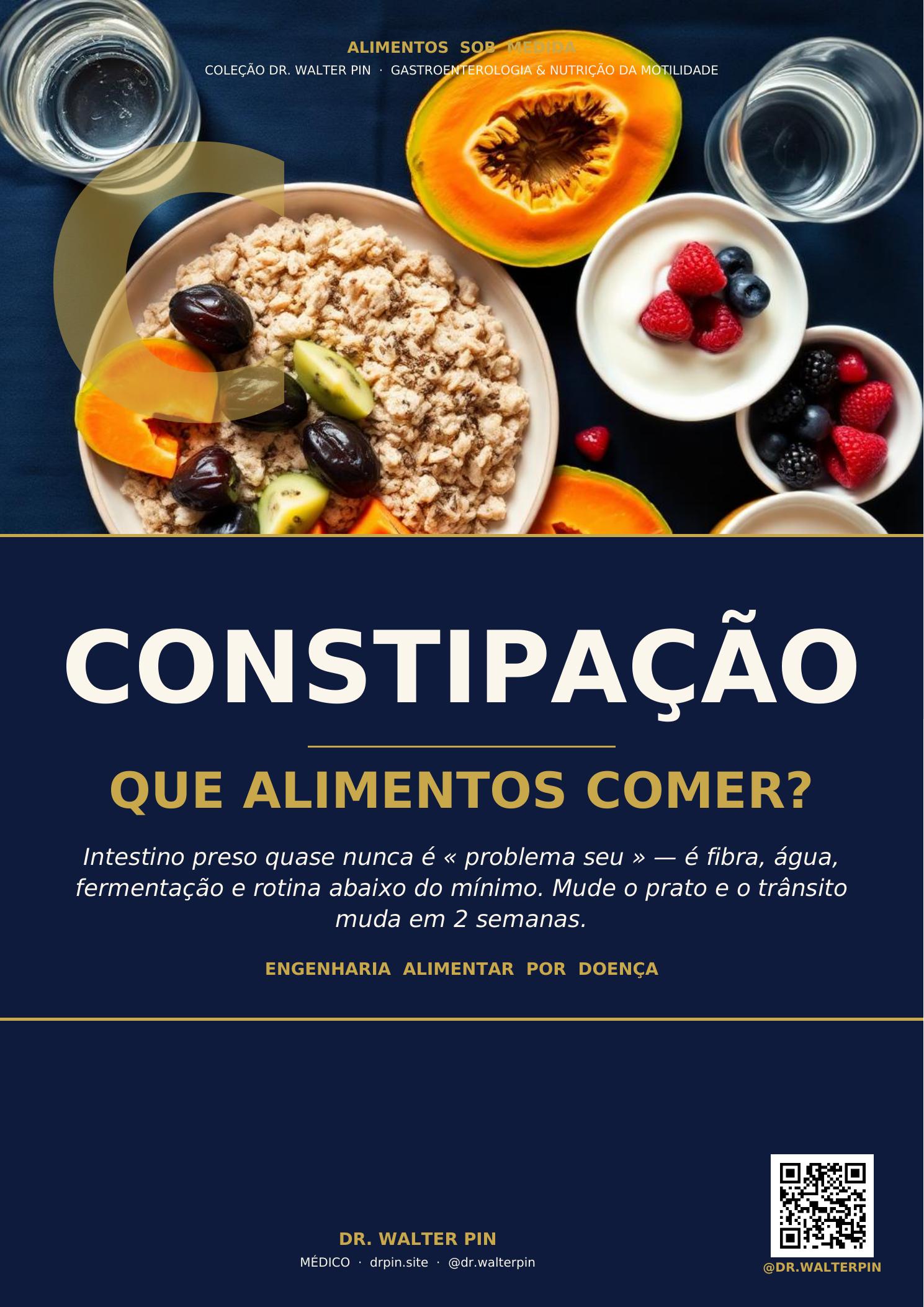 Capa — Constipação, Que Alimentos Comer? — Alimentos Sob Medida Vol.13