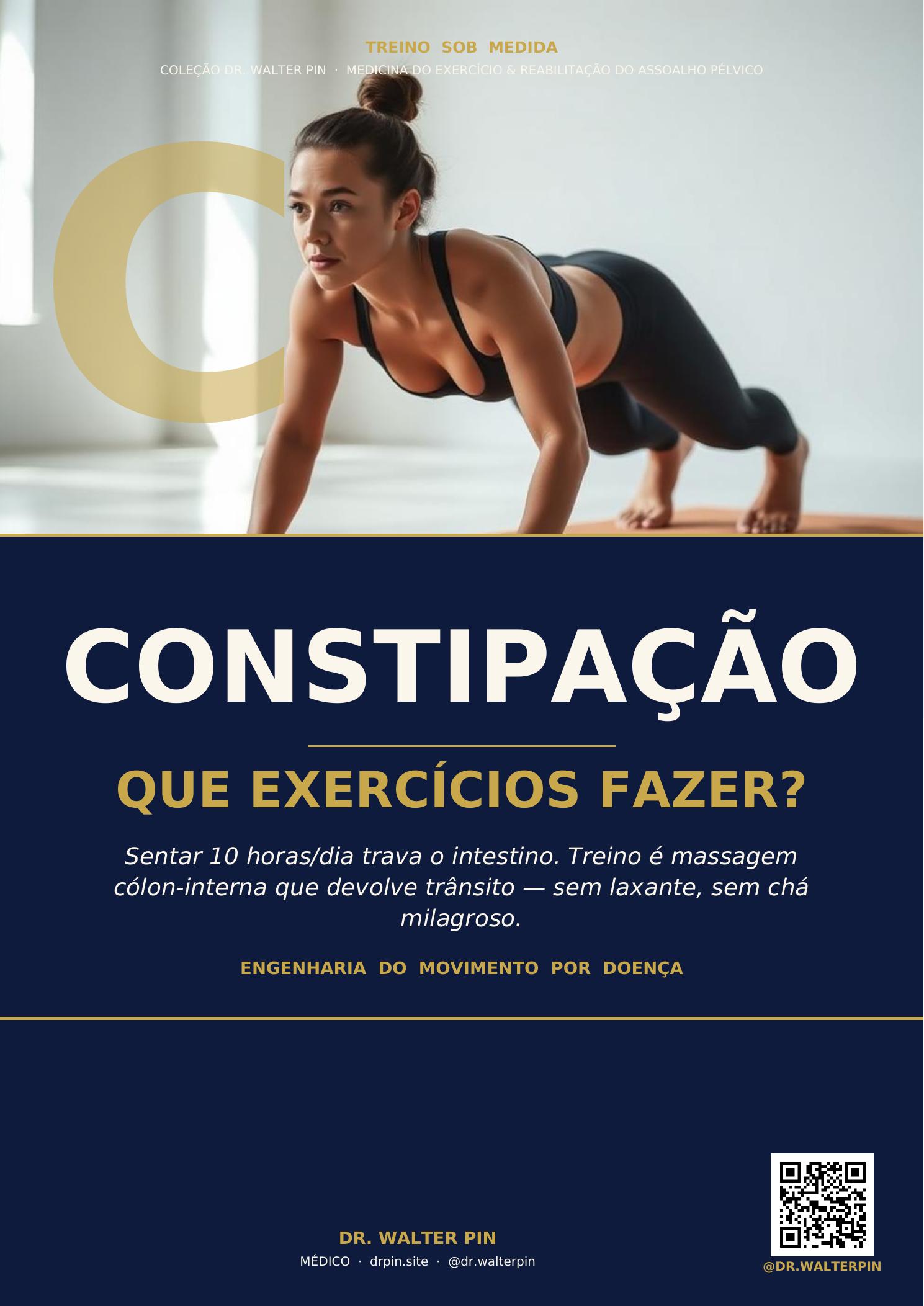 Capa — Constipação, Que Exercícios Fazer? — Treino Sob Medida Vol.13