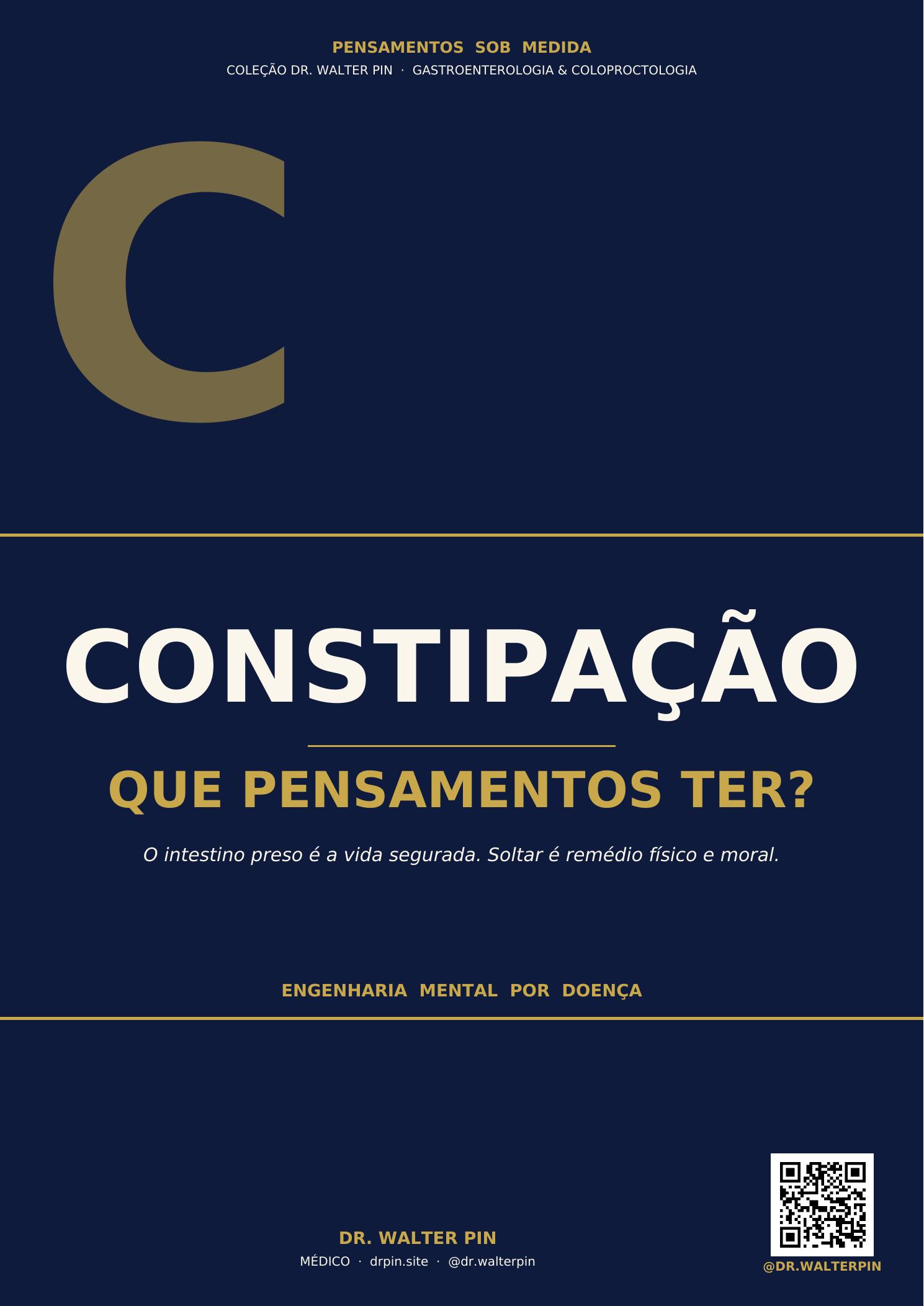 Capa — Constipação, Que Pensamentos Ter? — Pensamentos Sob Medida Vol.25