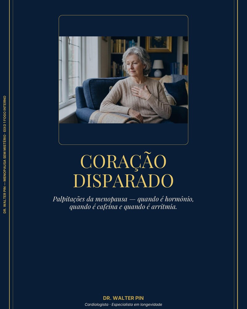 Capa: Coração Disparado — Palpitações da Menopausa