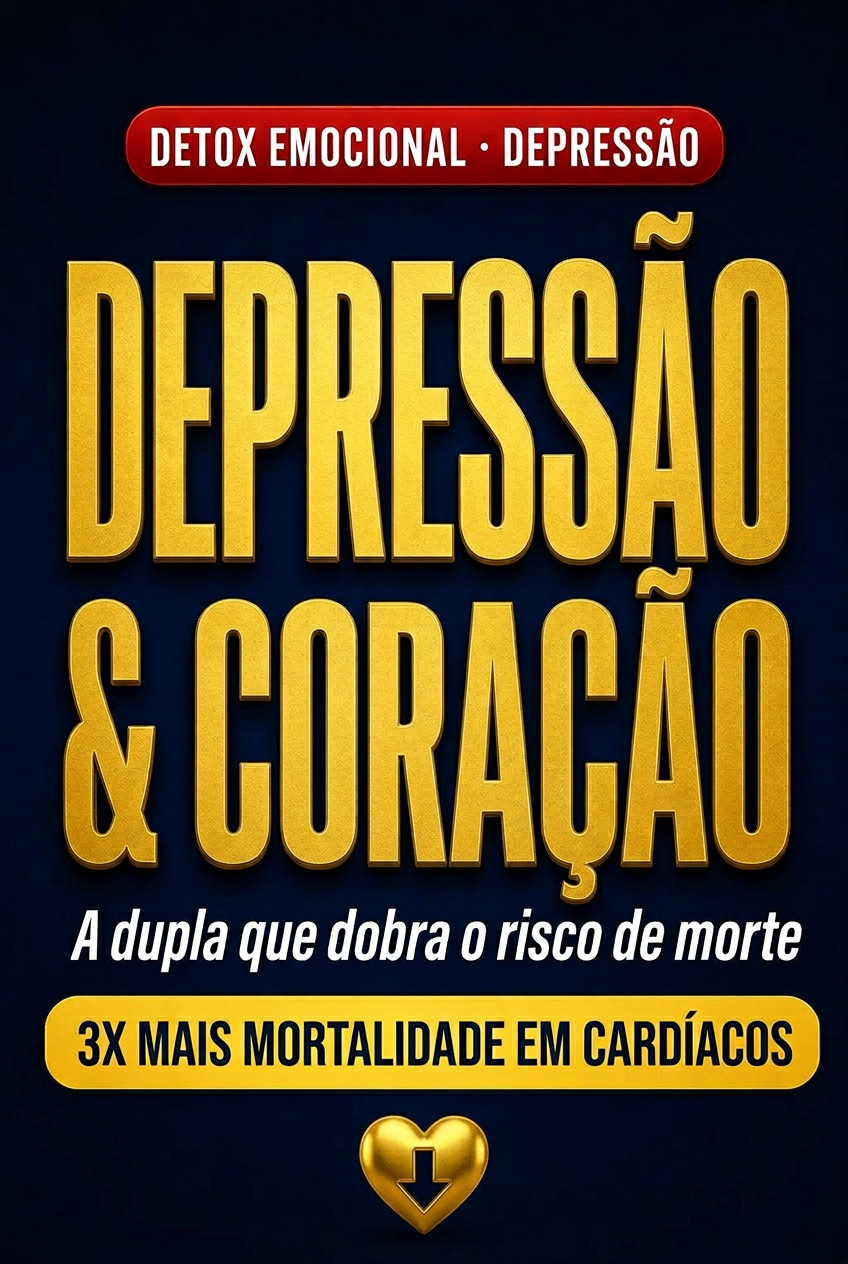 Capa — Depressão & Coração Fadigado — Onde a Vida Perde a Cor