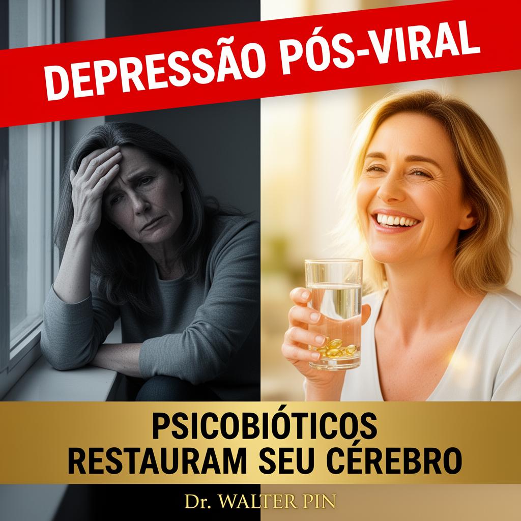 Capa — DEPRESSÃO PÓS-VIRAL — Eixo Intestino-Cérebro