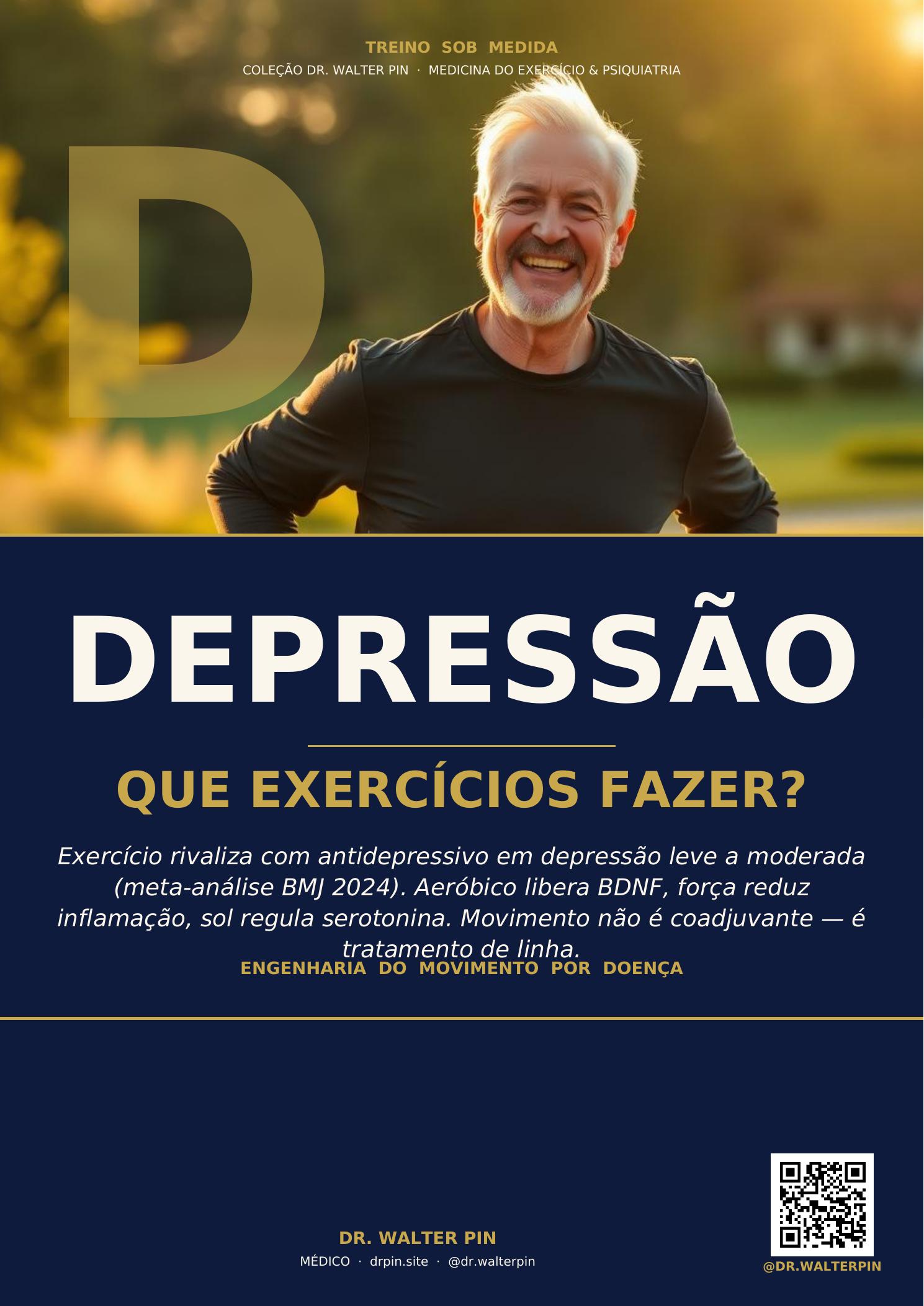 Capa: Depressão, Que Exercícios Fazer? — Treino Sob Medida Vol.15