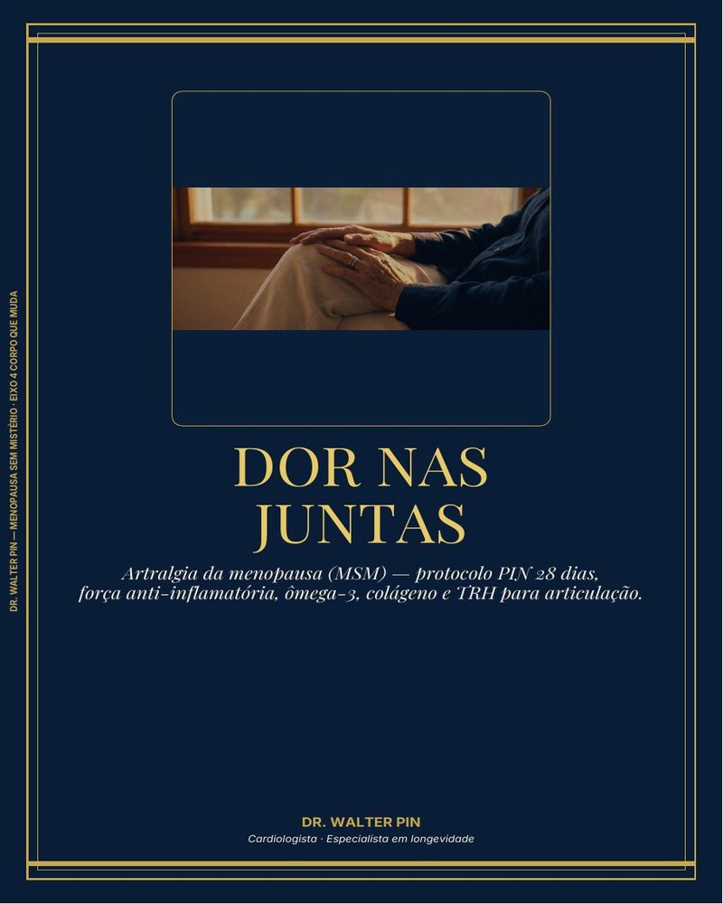 Capa: Dor nas Juntas — Artralgia da Menopausa (MSM)