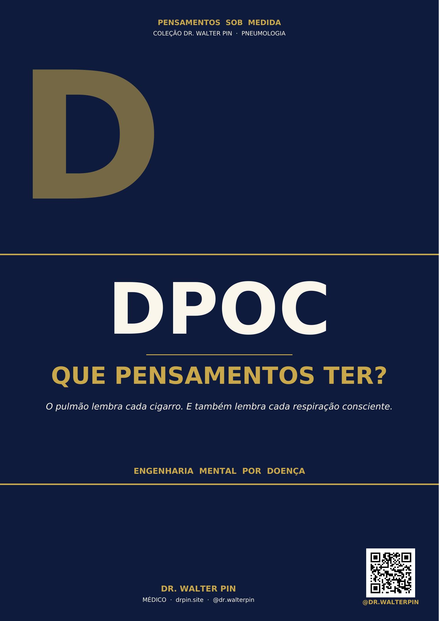Capa: DPOC, Que Pensamentos Ter? — Pensamentos Sob Medida Vol.37