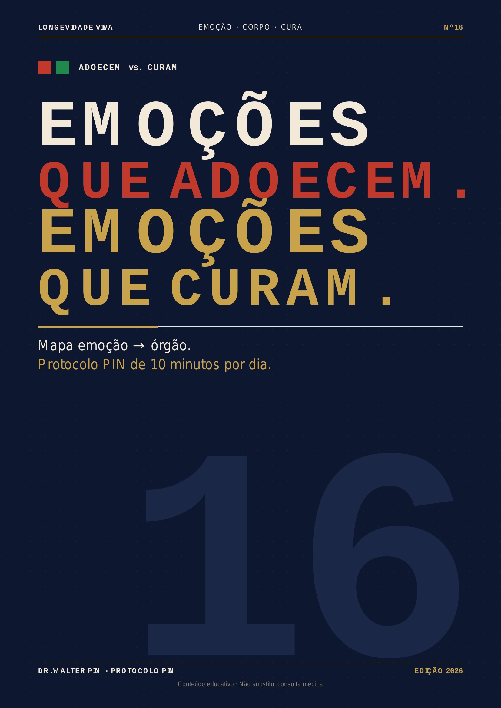 Capa: Emoções que Curam x Emoções que Adoecem
