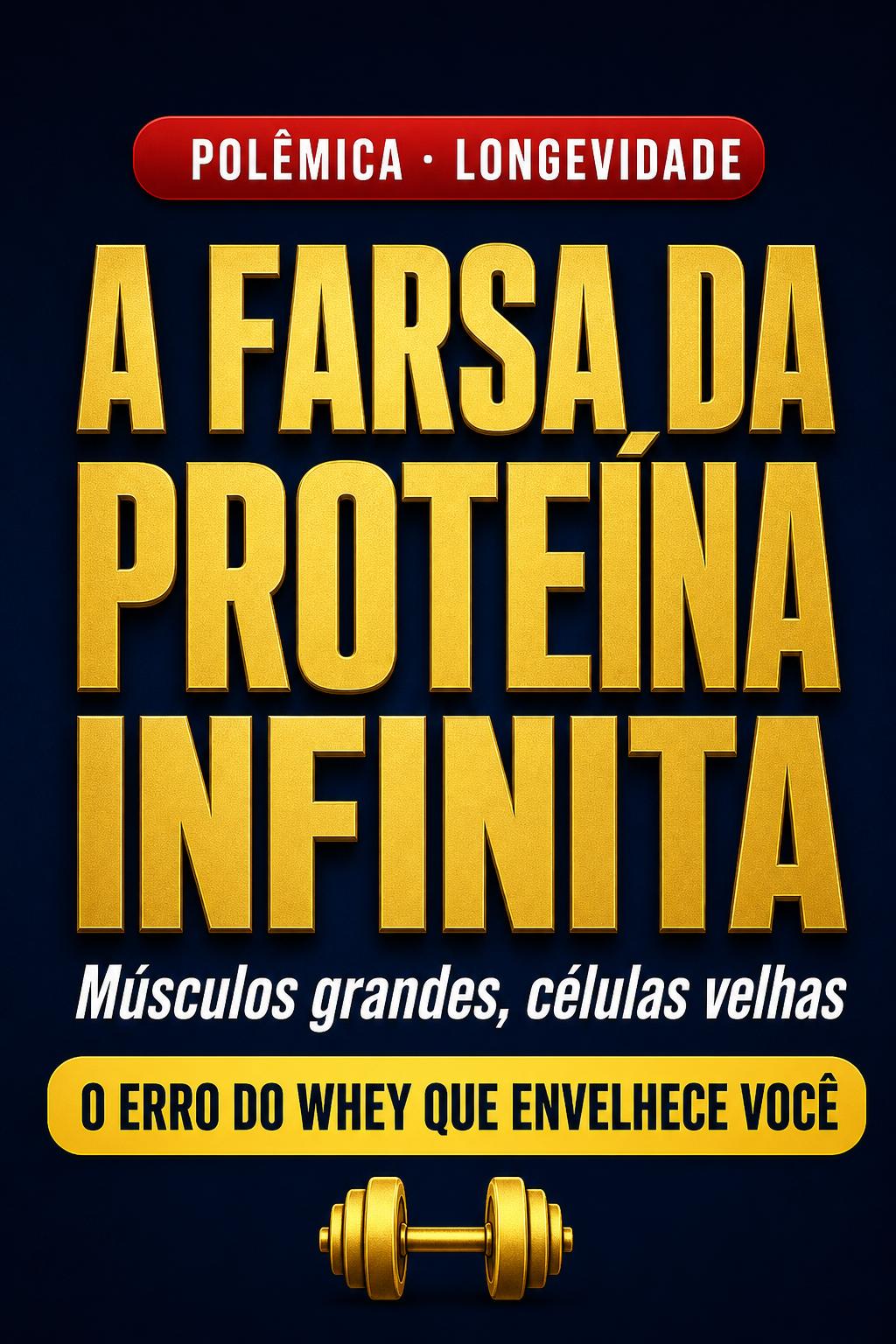 Capa: A Farsa da Proteína Infinita — Músculos Grandes, Células Velhas