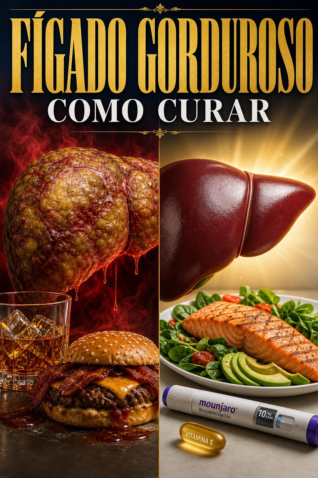 Capa — Fígado Gorduroso — Como Curar (Protocolo PIN Premium)