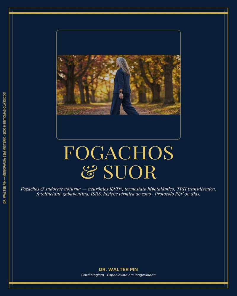 Capa: Fogachos & Sudorese Noturna — O Termostato da Menopausa