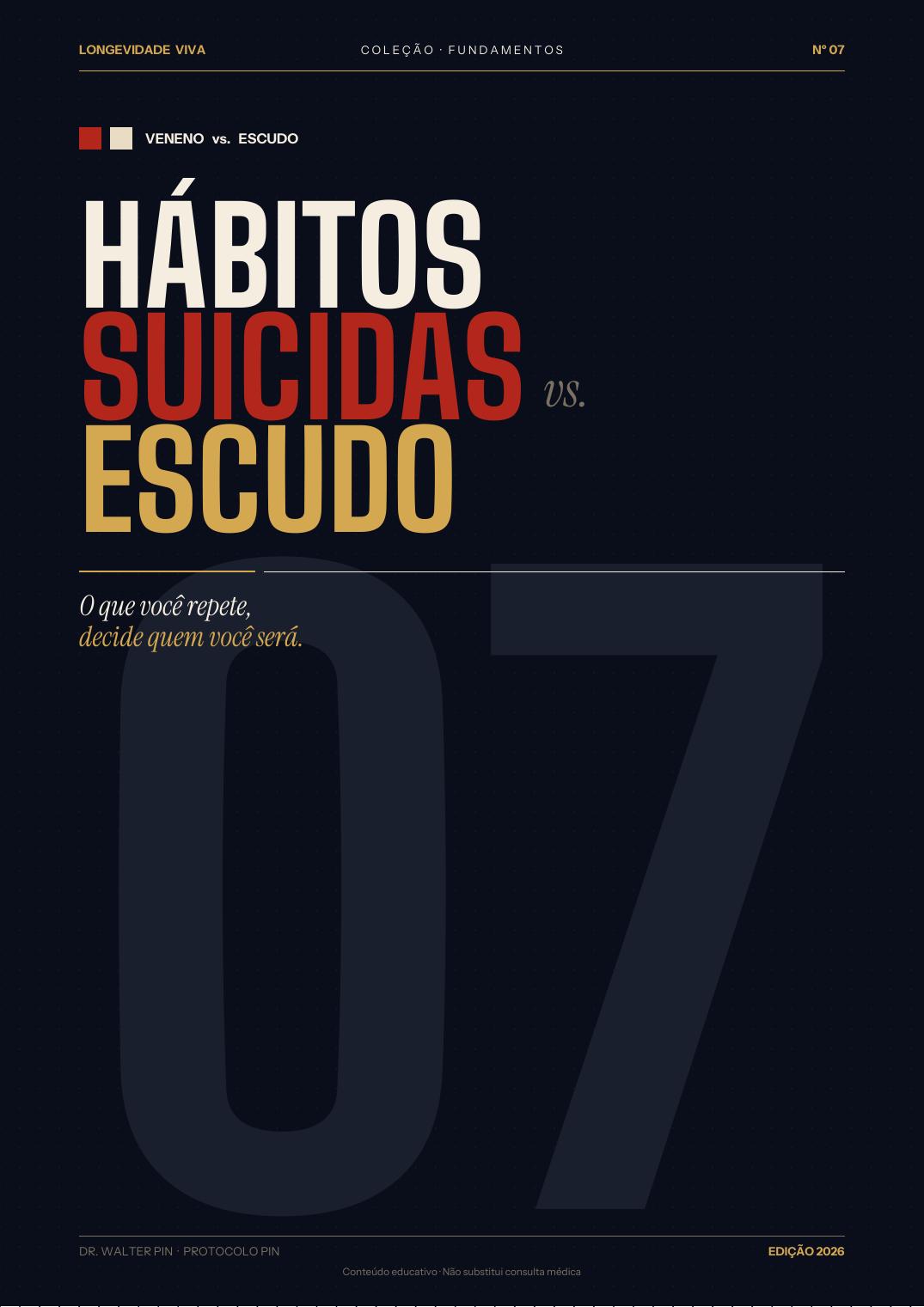 Capa: Hábitos Suicidas x Hábitos Escudo