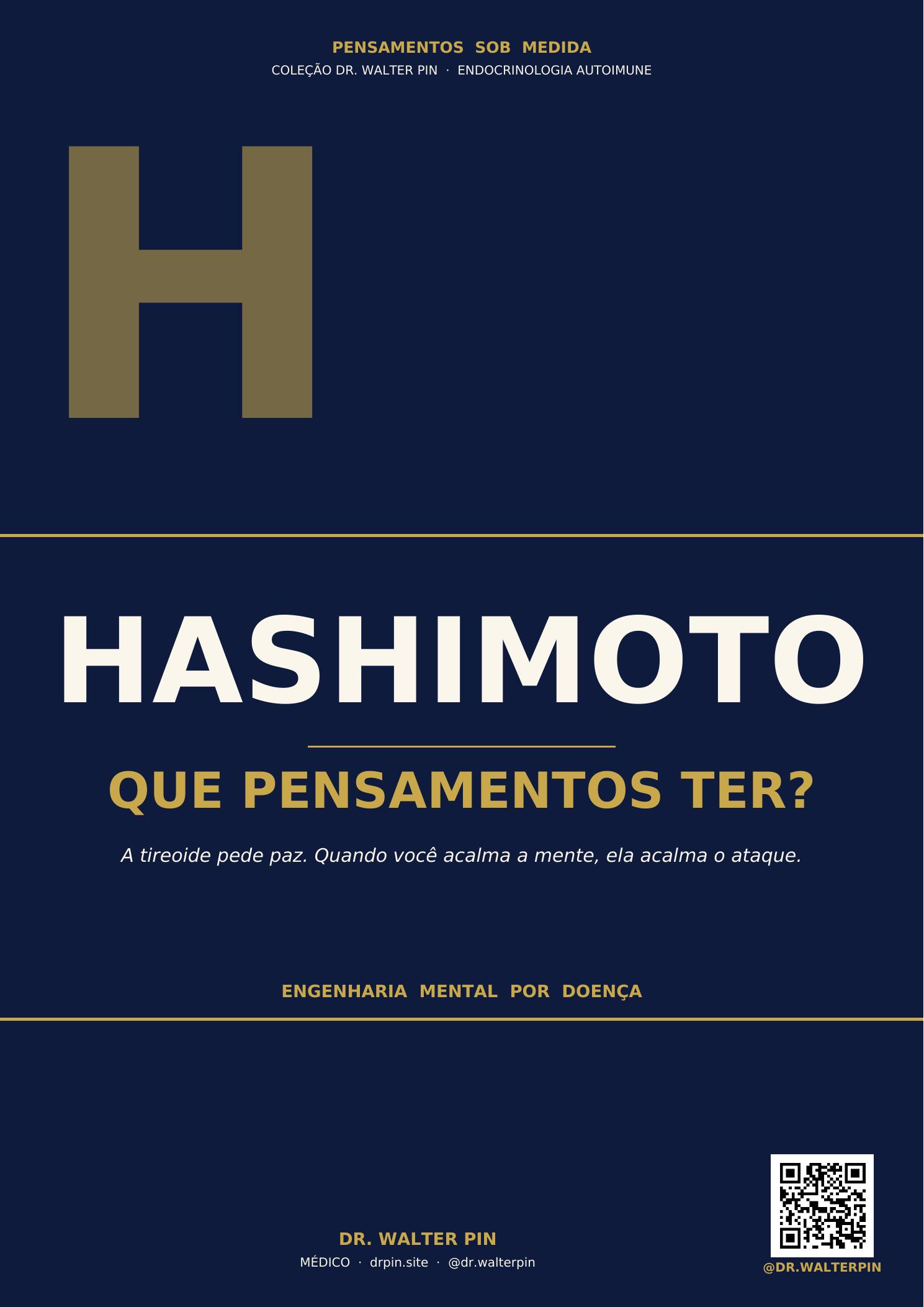 Capa: Hashimoto, Que Pensamentos Ter? — Pensamentos Sob Medida Vol.16