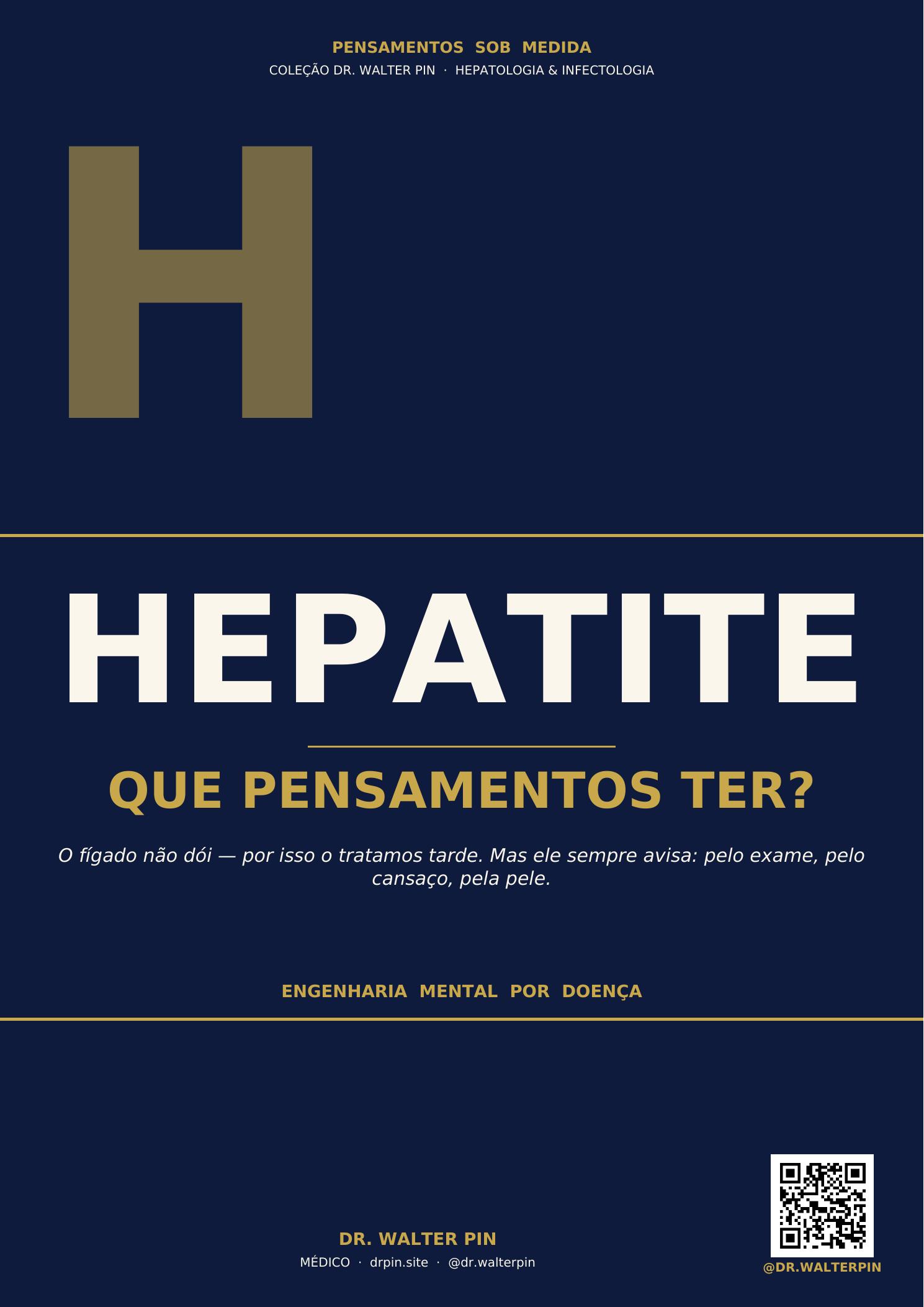 Capa: Hepatite, Que Pensamentos Ter? — Pensamentos Sob Medida Vol.38