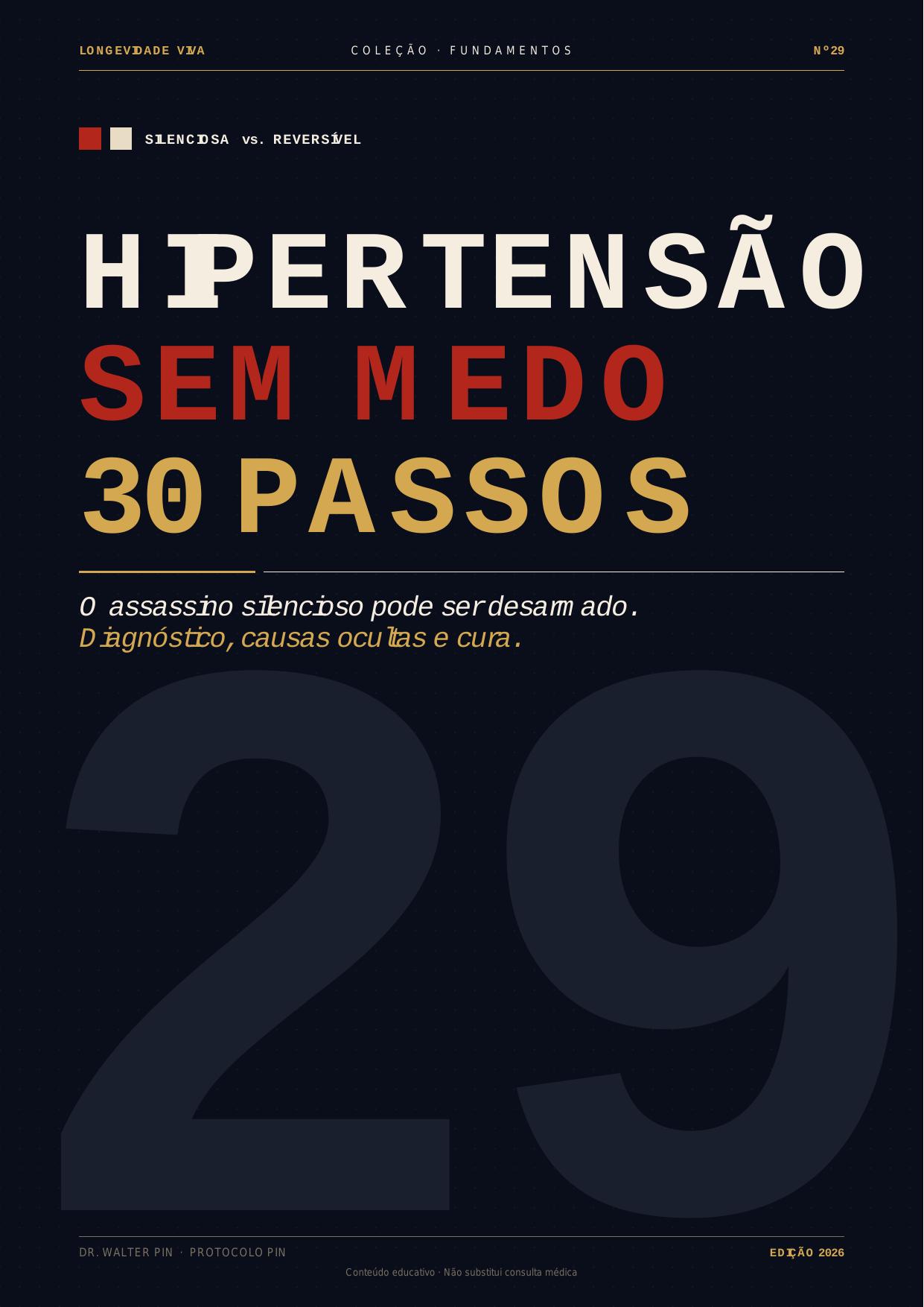 Capa: Hipertensão Sem Medo — 30 Passos para a Cura