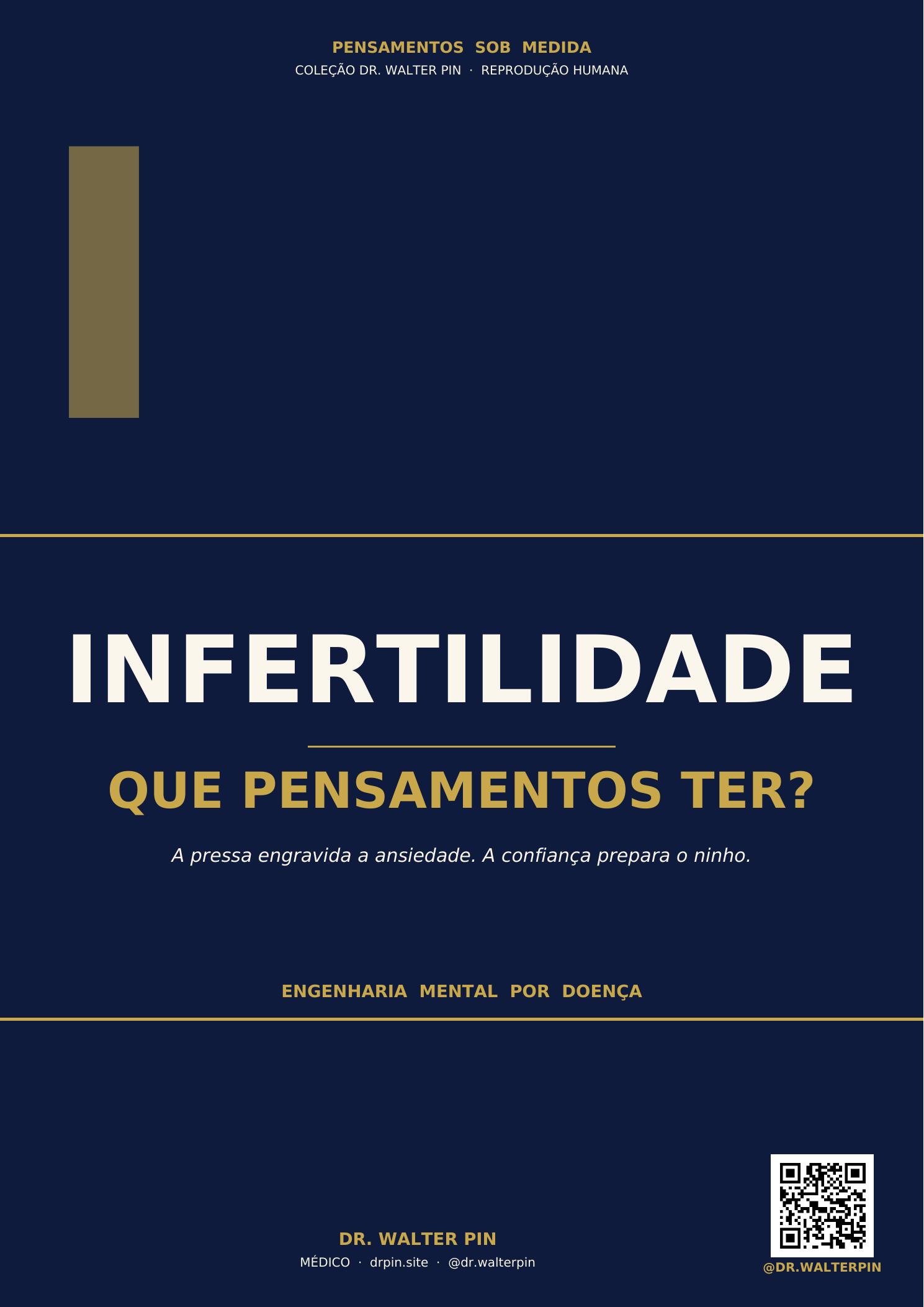Capa: Infertilidade, Que Pensamentos Ter? — Pensamentos Sob Medida Vol.17