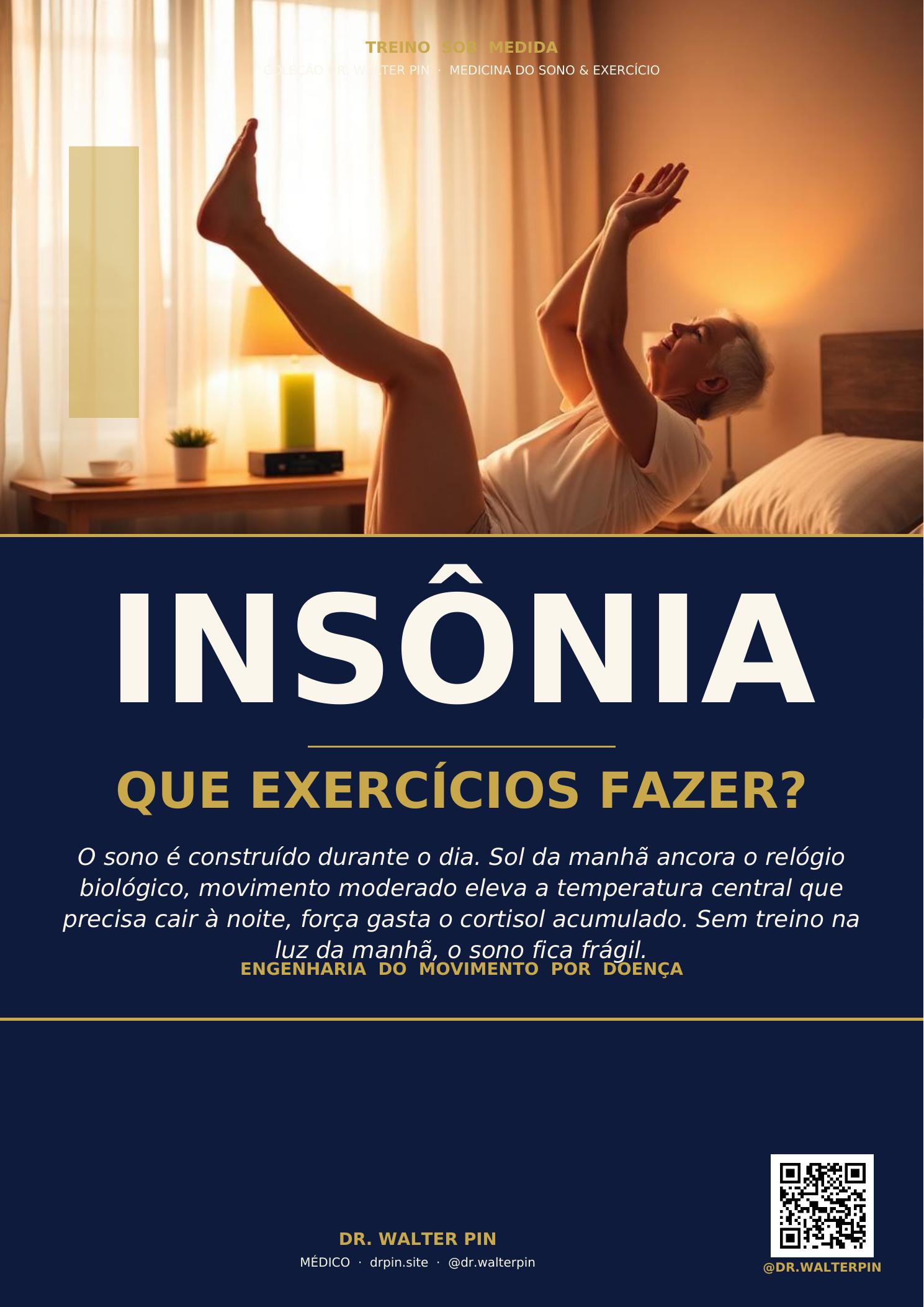 Capa: Insônia, Que Exercícios Fazer? — Treino Sob Medida Vol.16