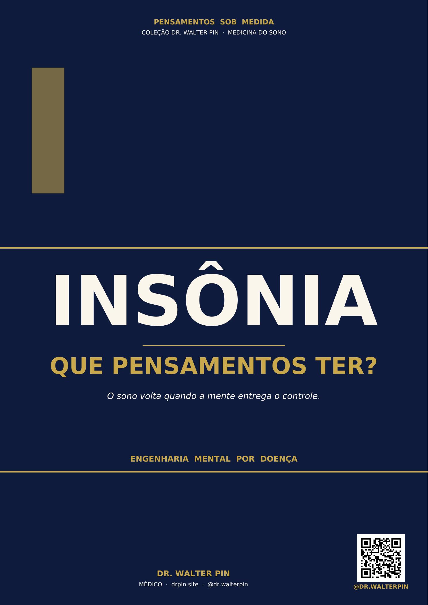 Capa — Insônia, Que Pensamentos Ter? — Pensamentos Sob Medida Vol.07