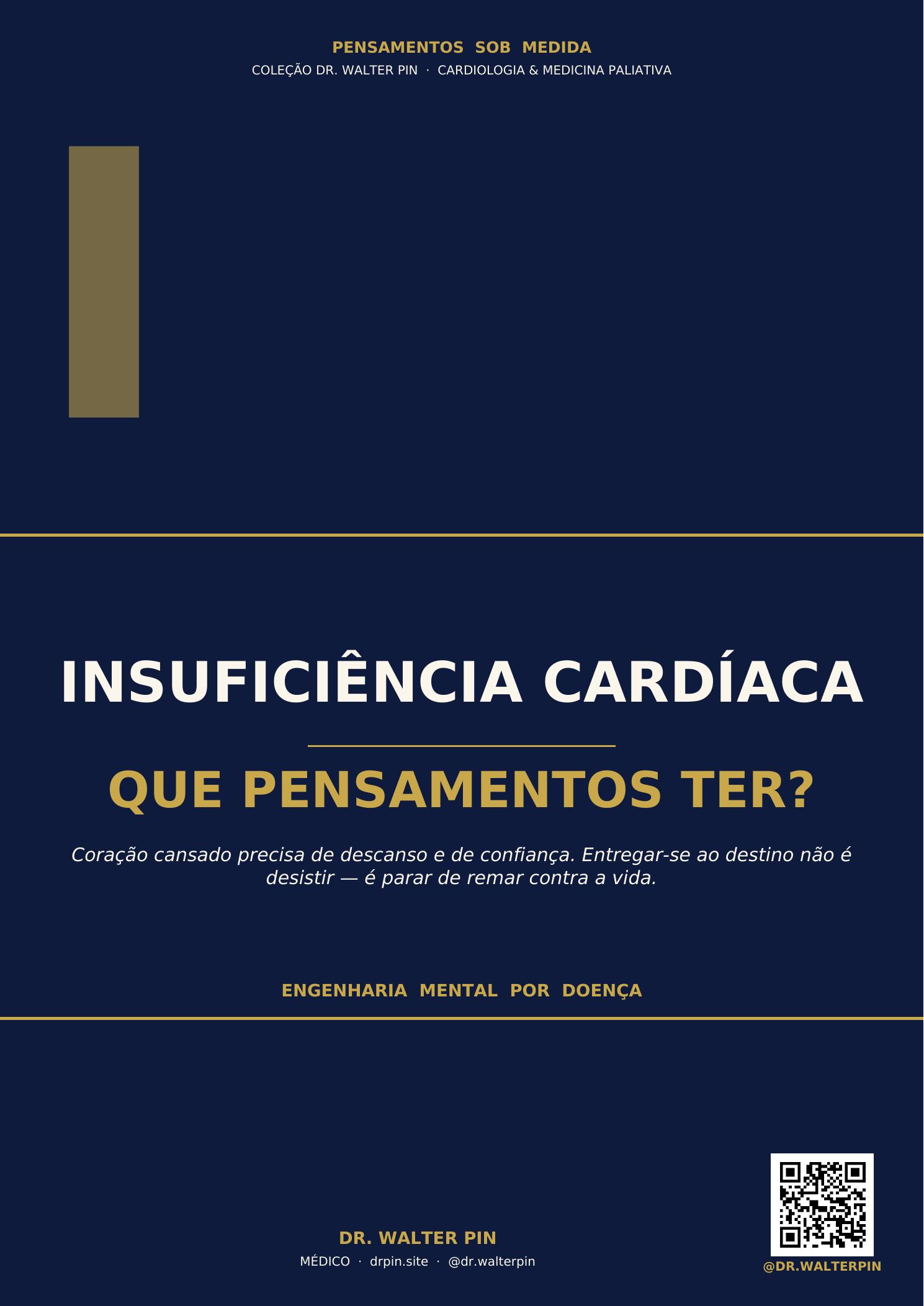 Capa: Insuficiência Cardíaca, Que Pensamentos Ter? — Pensamentos Sob Medida Vol.62