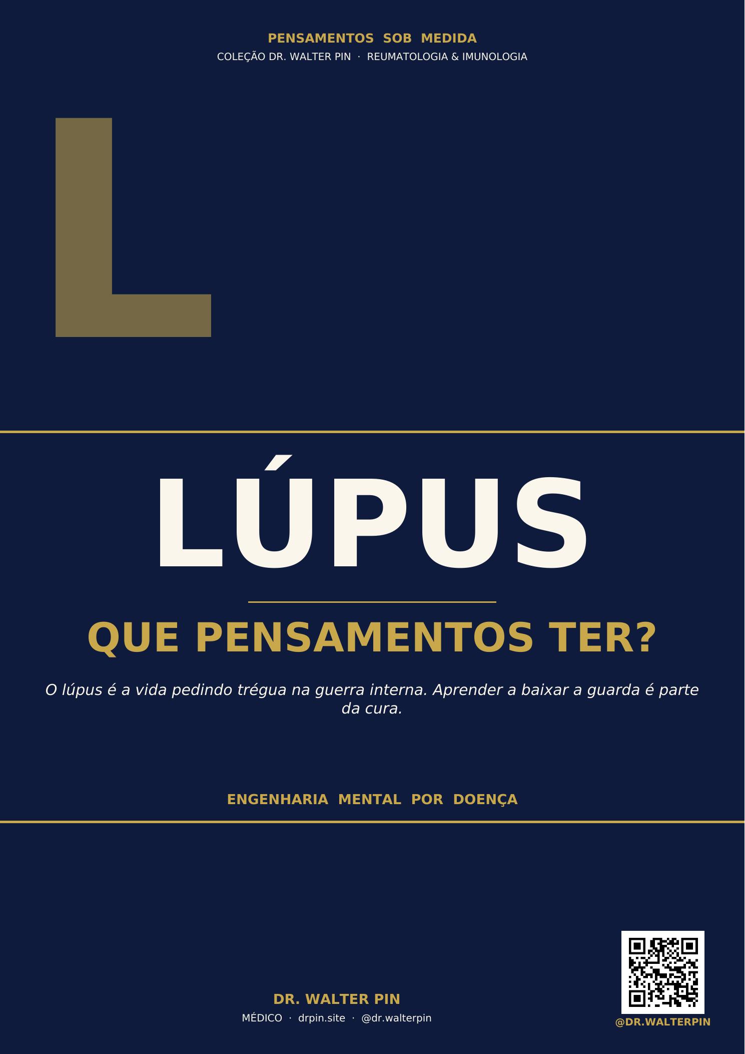 Capa: Lúpus, Que Pensamentos Ter? — Pensamentos Sob Medida Vol.47