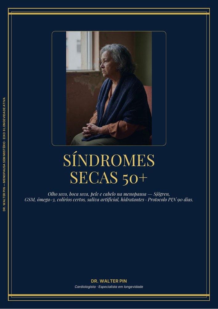 Capa: Síndromes Secas — Olho, Boca, Pele e Cabelo na Menopausa