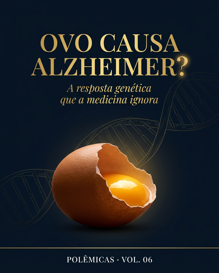 Capa: OVO CAUSA ALZHEIMER? — A resposta genética que a medicina ignora
