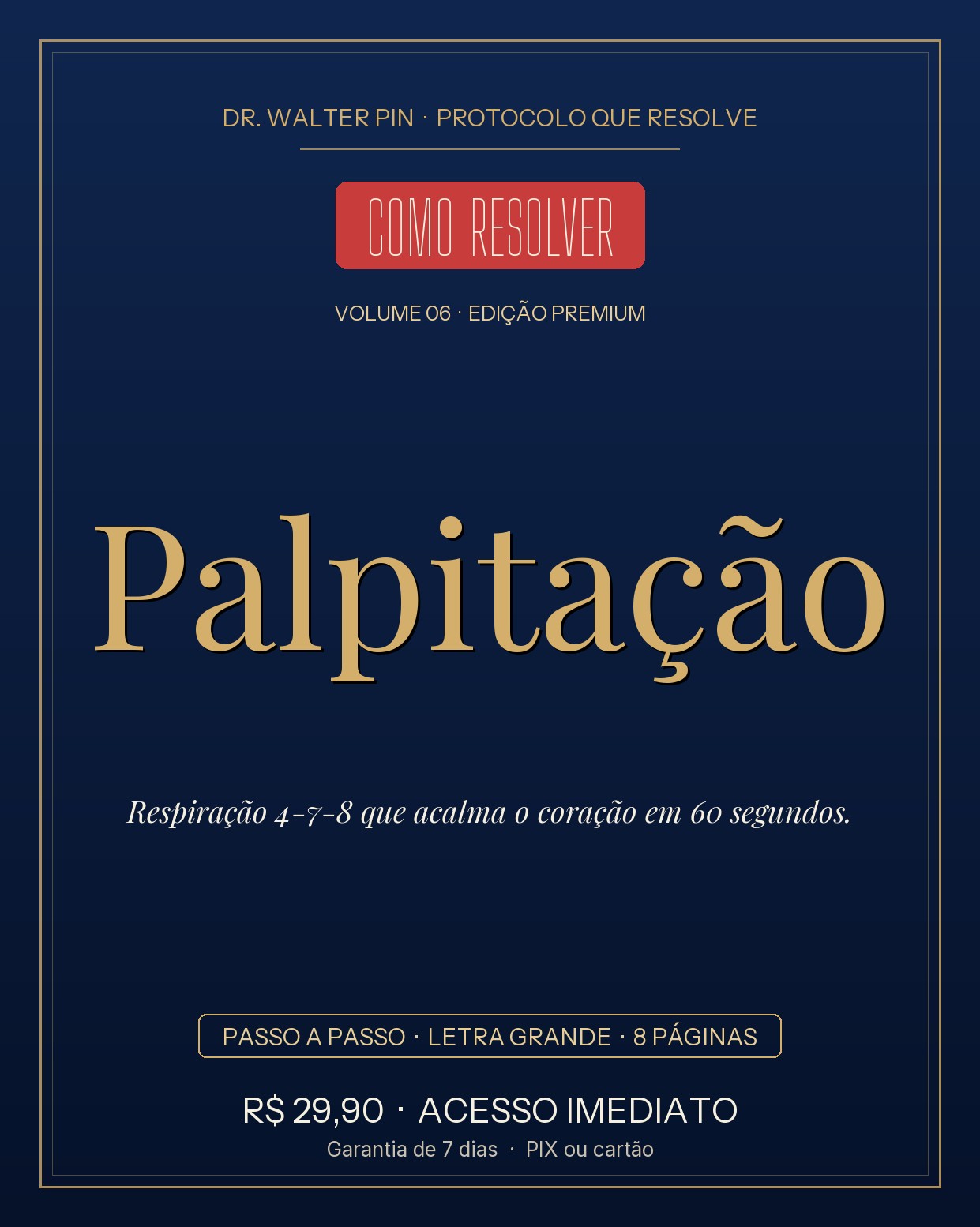 Capa: Palpitação — Como Resolver (Protocolo PIN)