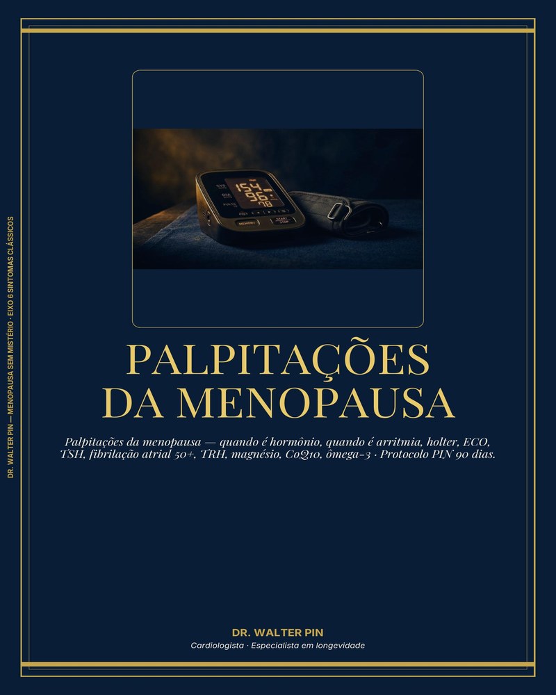 Capa: Palpitações da Menopausa — Quando é Hormônio, Quando é Arritmia