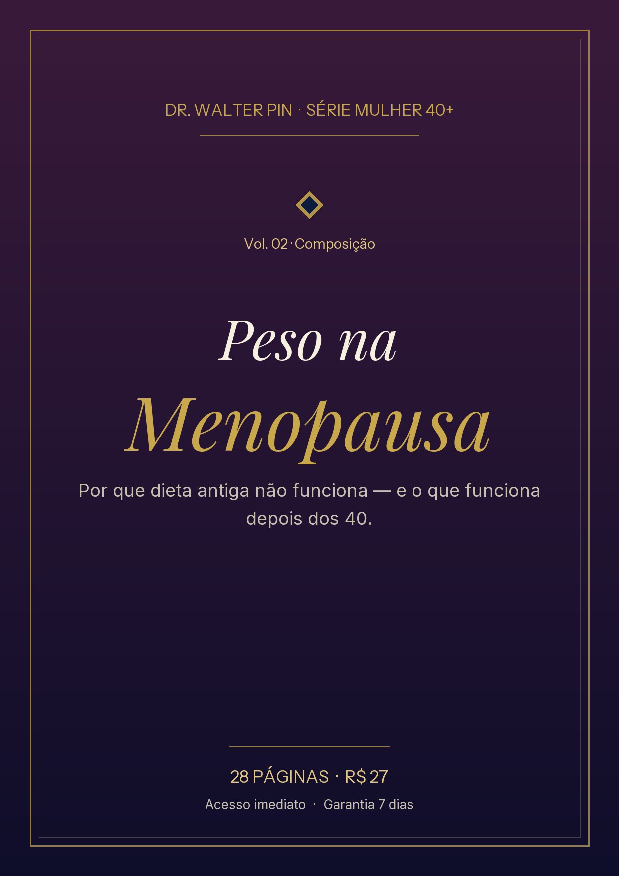 Capa: Peso na Menopausa — O Protocolo que Funciona