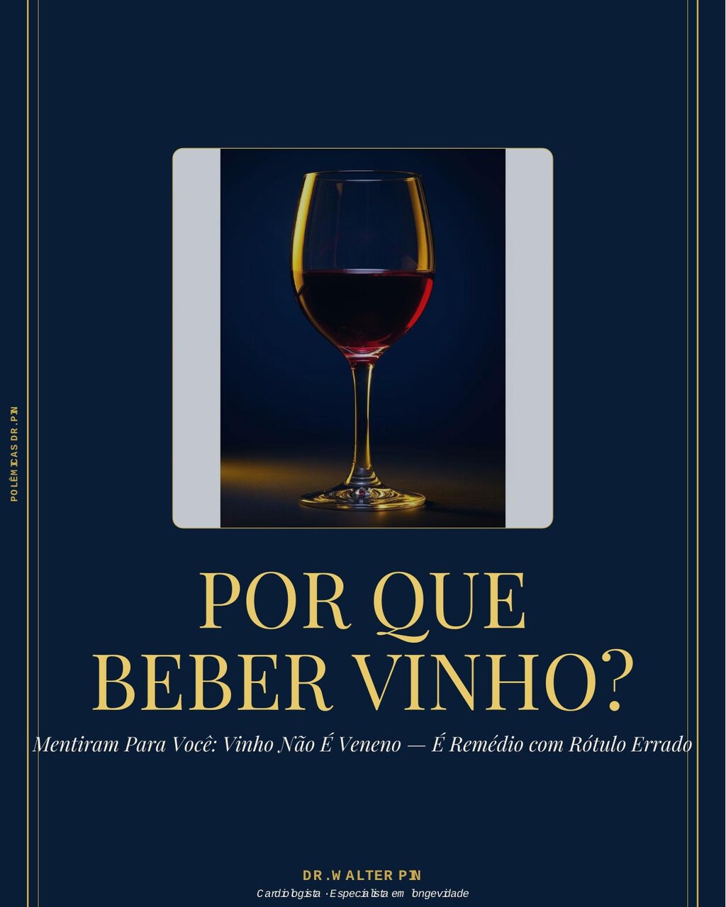 Capa: POR QUE BEBER VINHO? — Polêmicas Dr. PIN