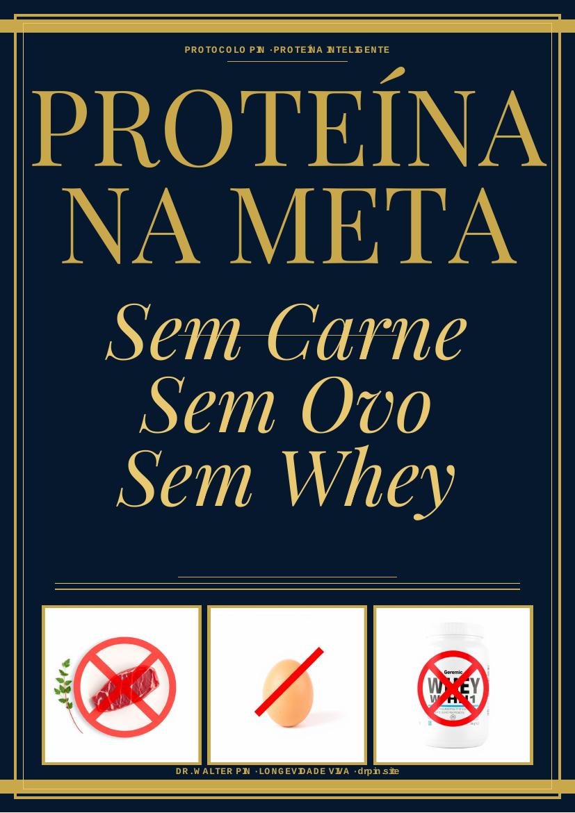 Capa: Proteína Na Meta — Sem Carne, Sem Ovo, Sem Whey