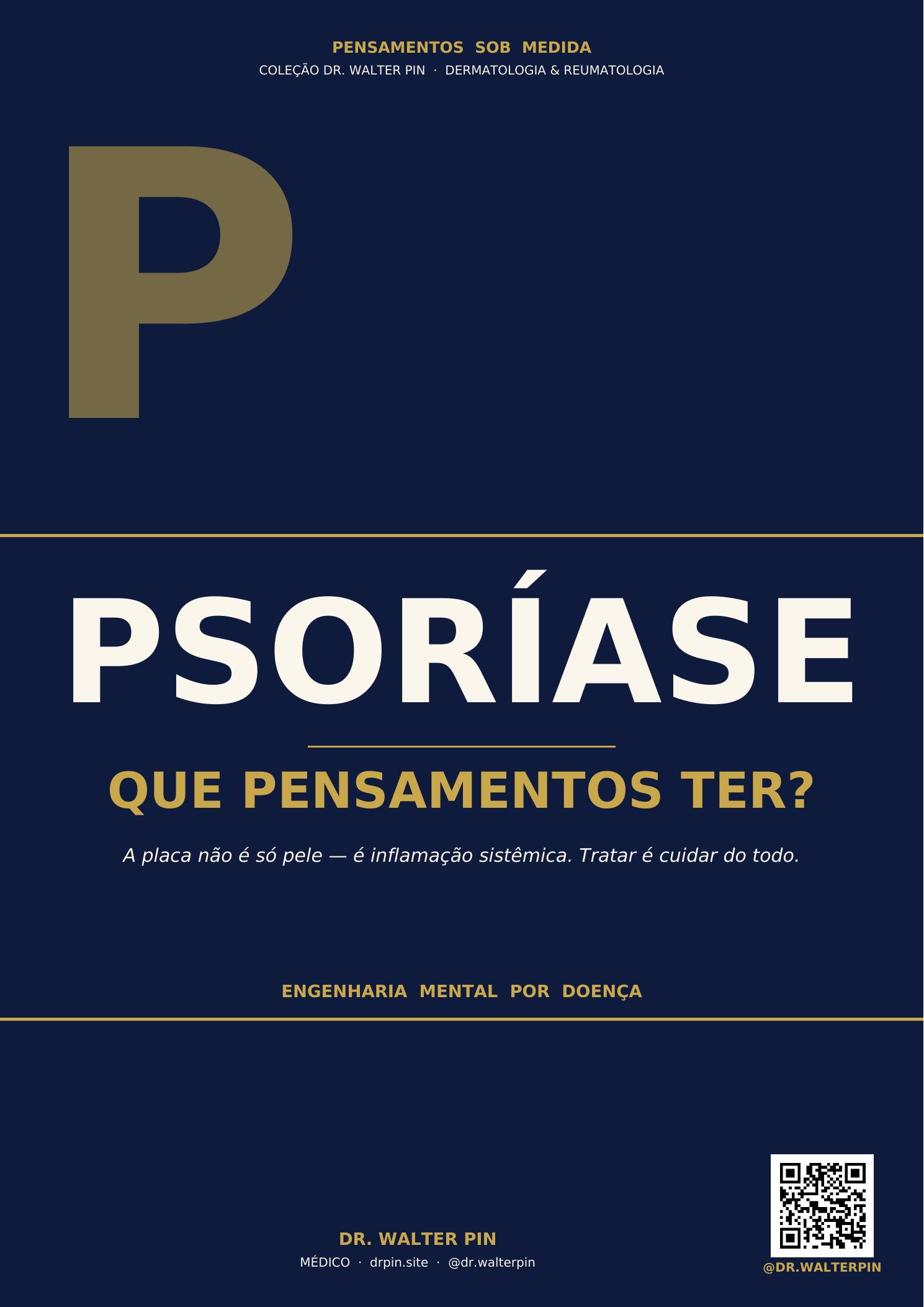 Capa: Psoríase, Que Pensamentos Ter? — Pensamentos Sob Medida Vol.31