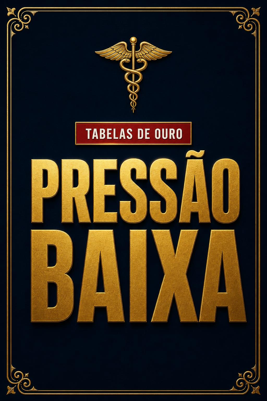 Capa: Mini-ebook de Ouro — Pressão Baixa: Causas e Condutas