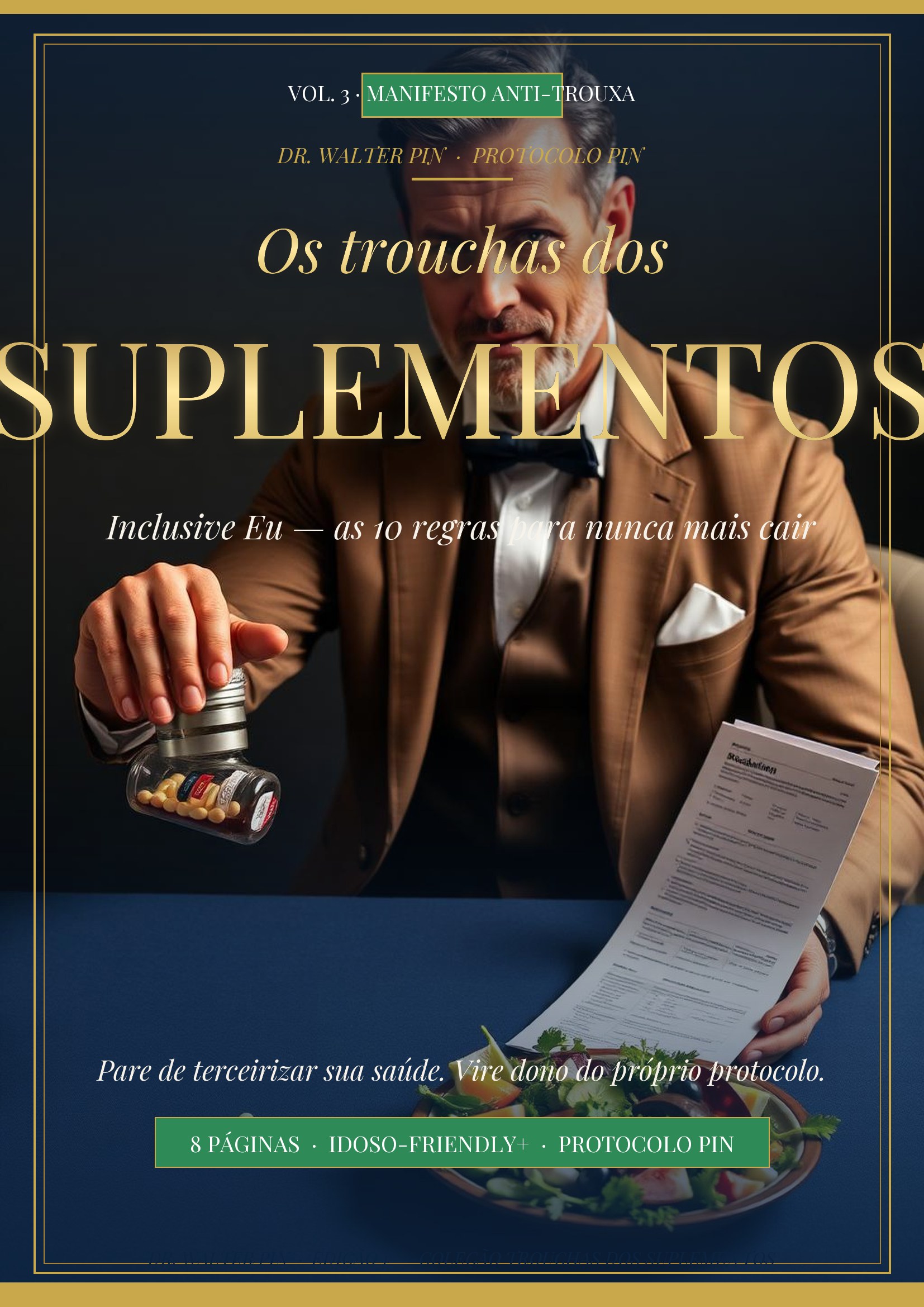 Capa: OS TROUCHAS DOS SUPLEMENTOS — Vol. 3: Manifesto Anti-Trouxa